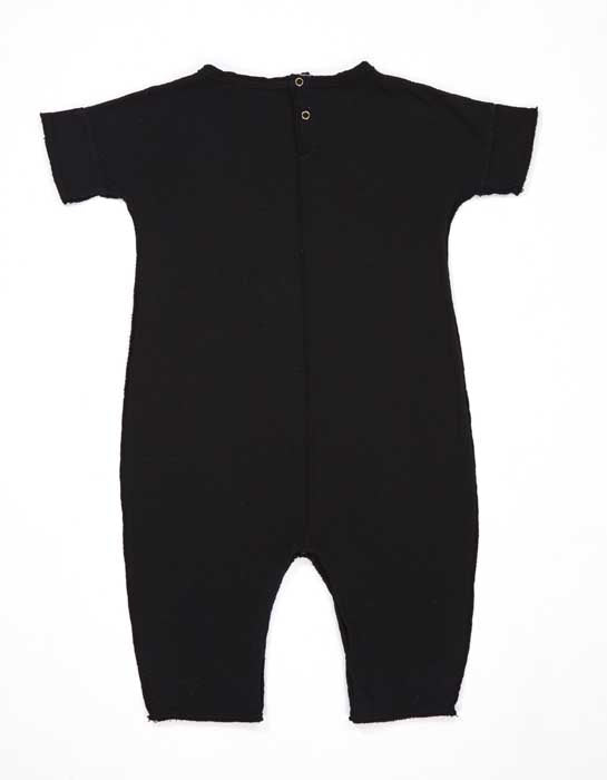 Baby Black Cotton Babysuit