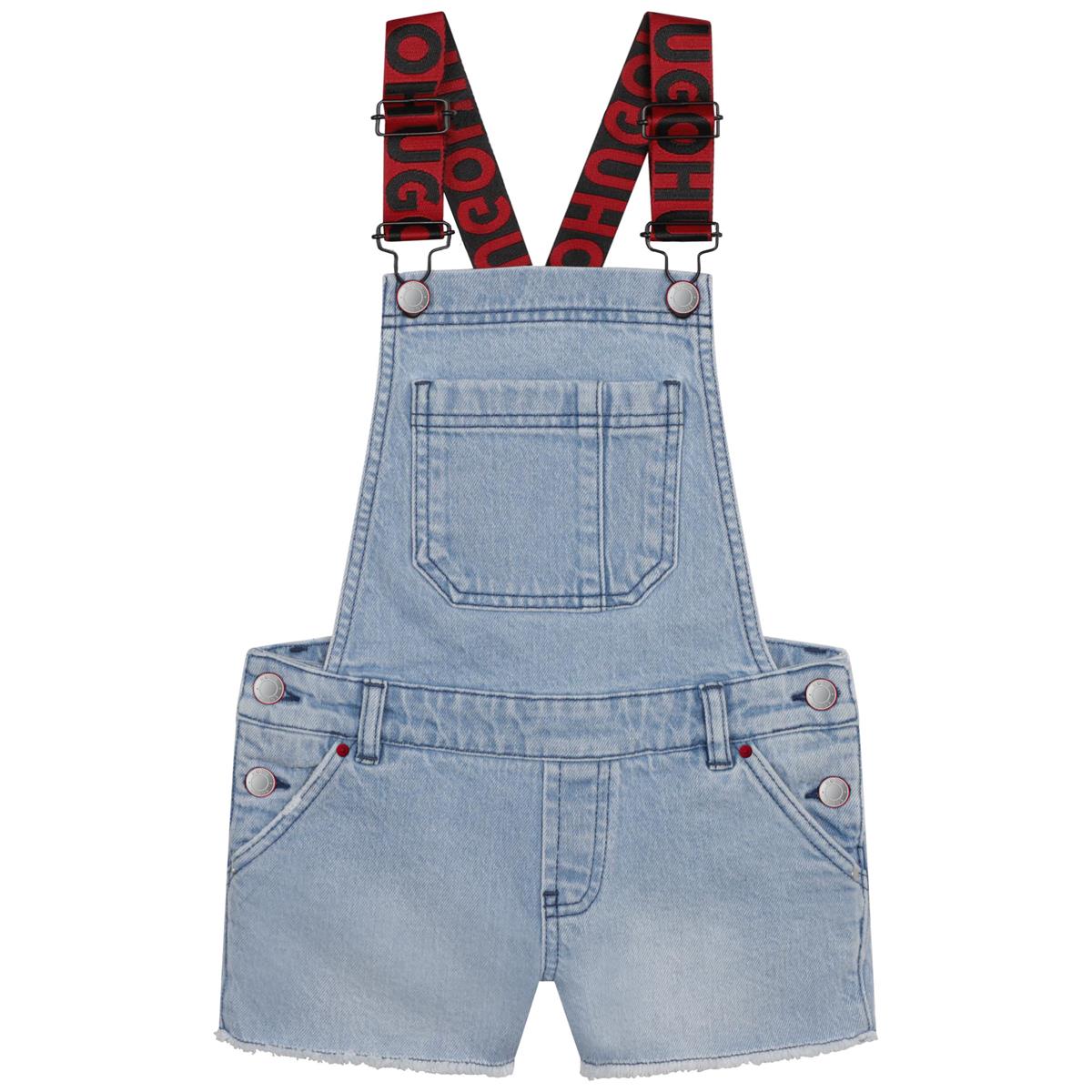 Girls Blue Denim Jumpsuit