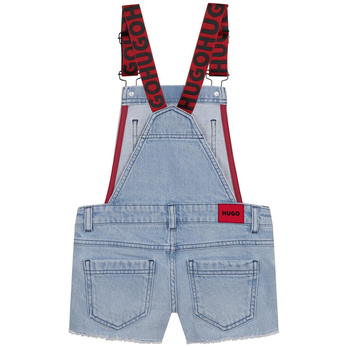 Girls Blue Denim Jumpsuit