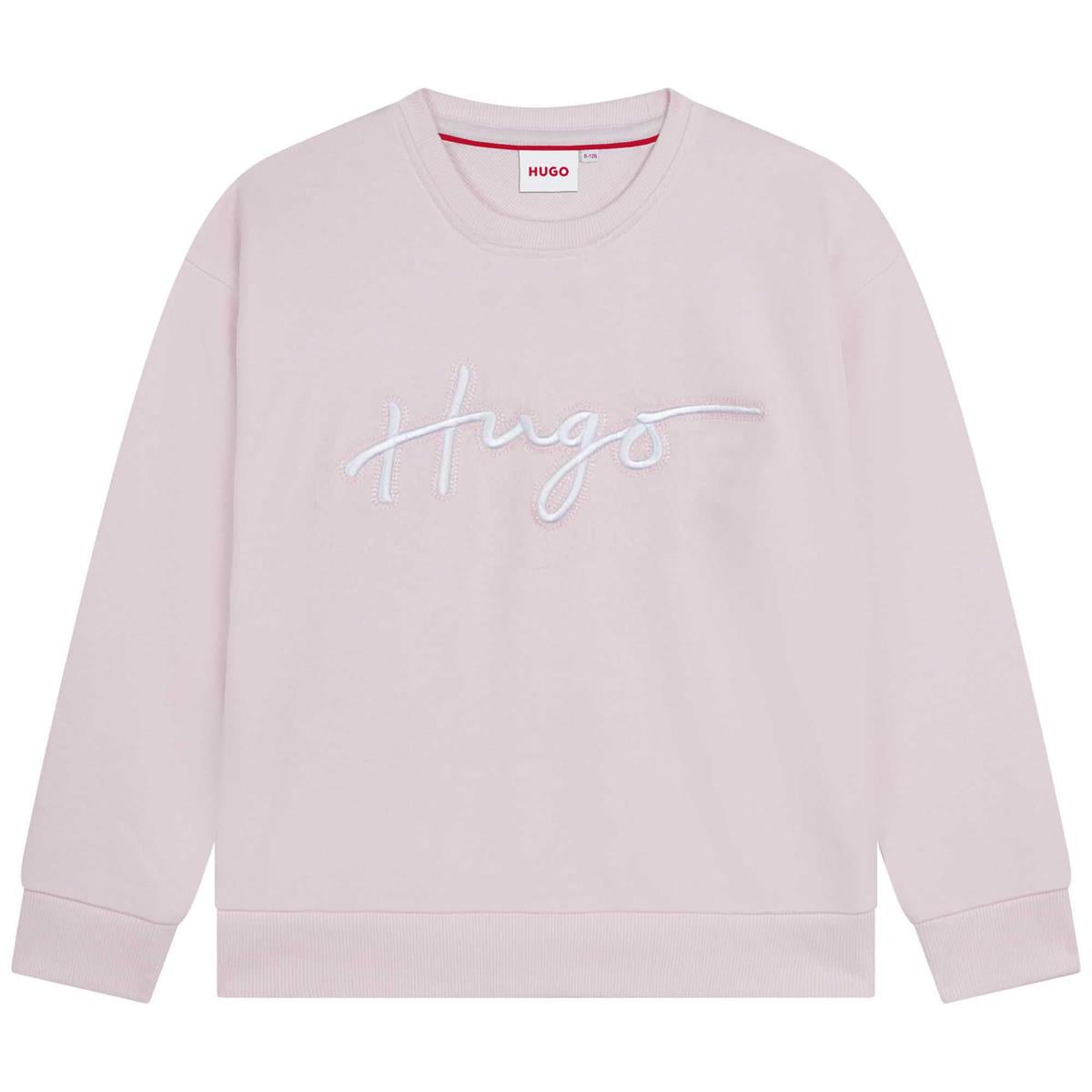 Girls Pink Logo Sweatshirt