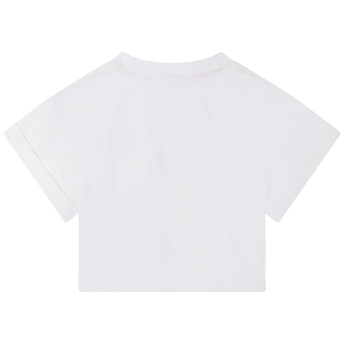 Girls White Logo T-Shirt