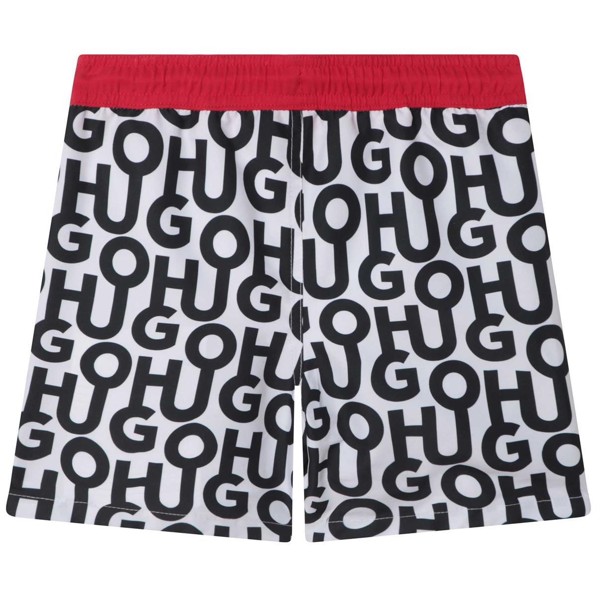 Boys Black Logo Swim Shorts