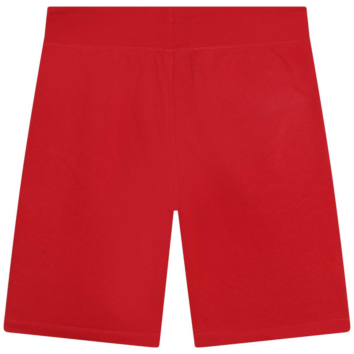 Boys Red Logo Shorts