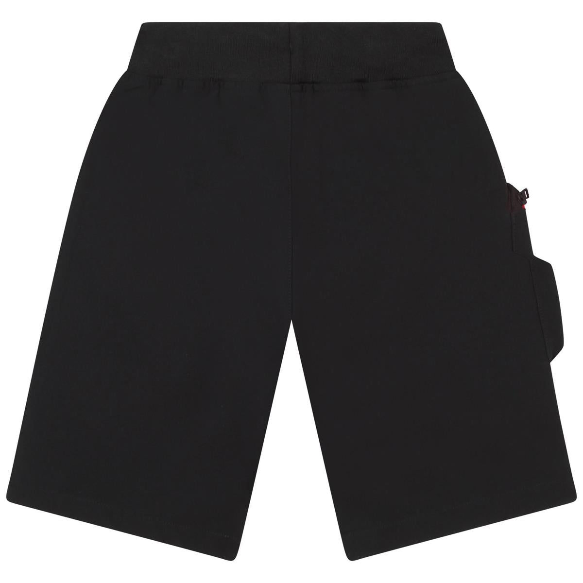 Boys Black Logo Shorts