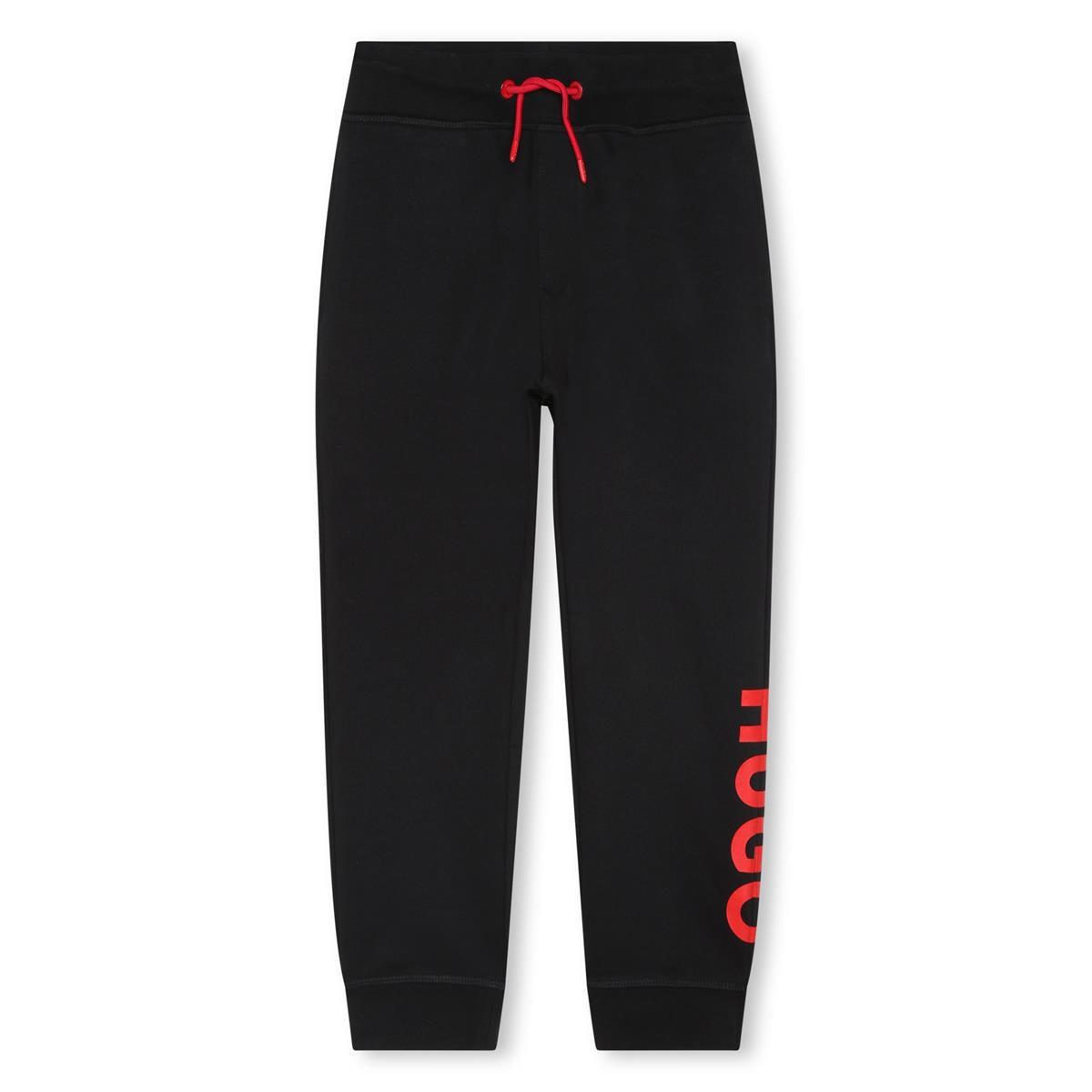 Boys Black Logo Trousers