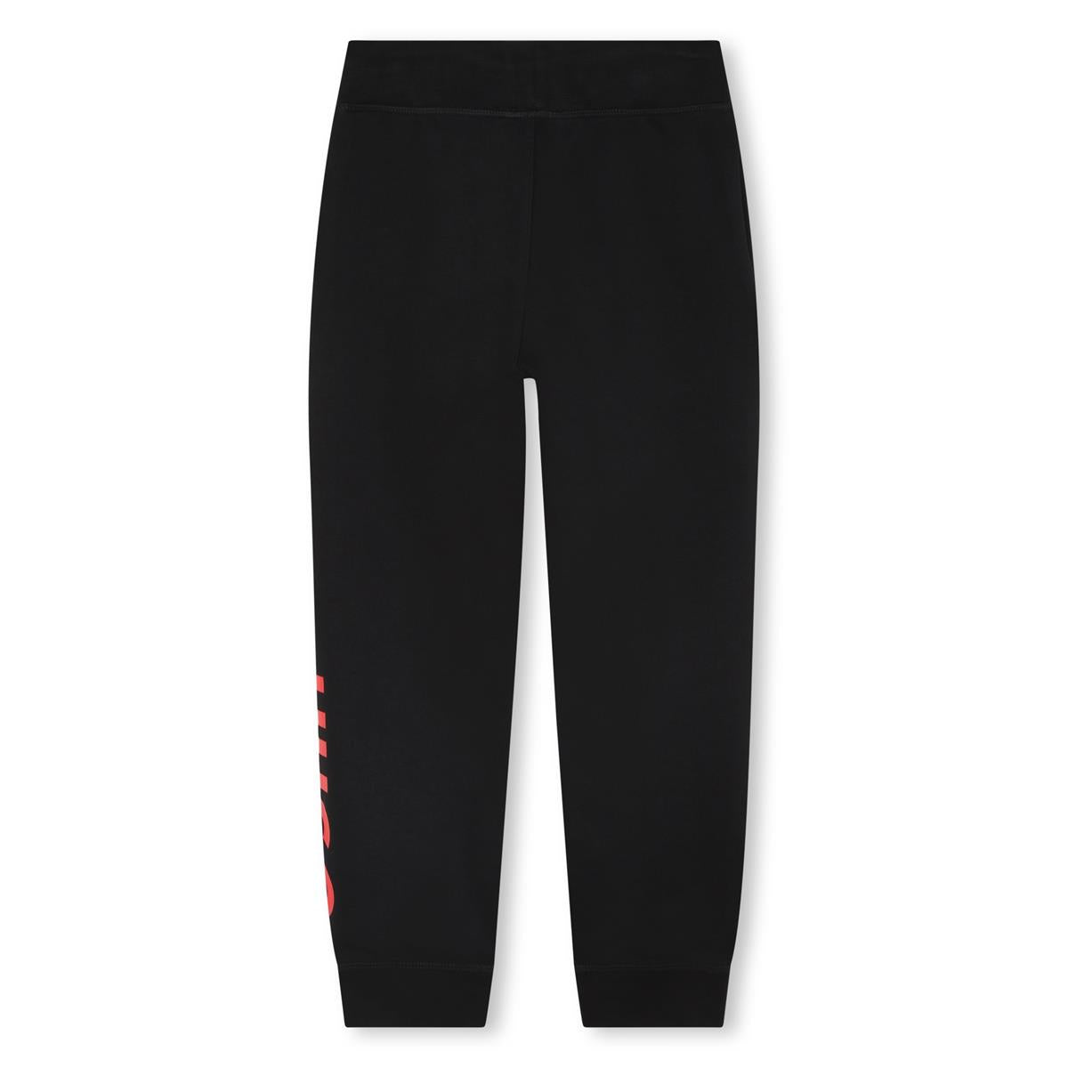 Boys Black Logo Trousers