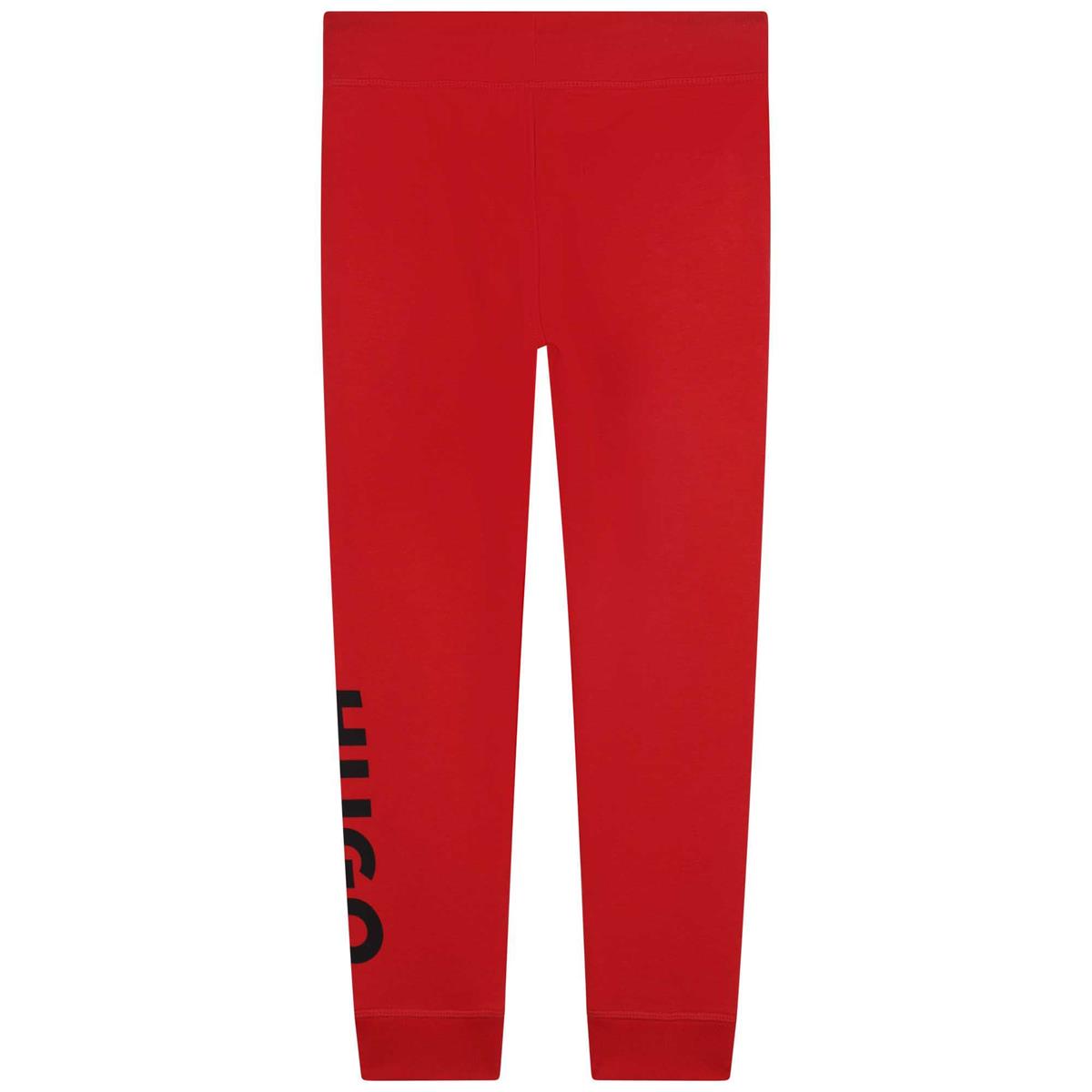 Boys Red Logo Trousers