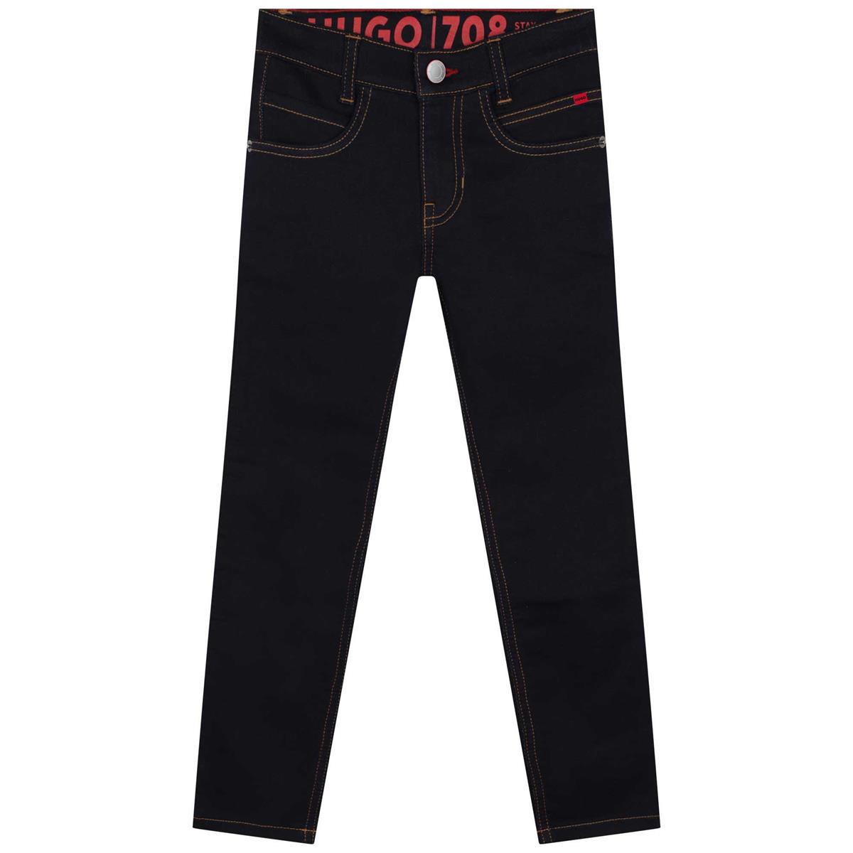 Boys Black Denim Trousers