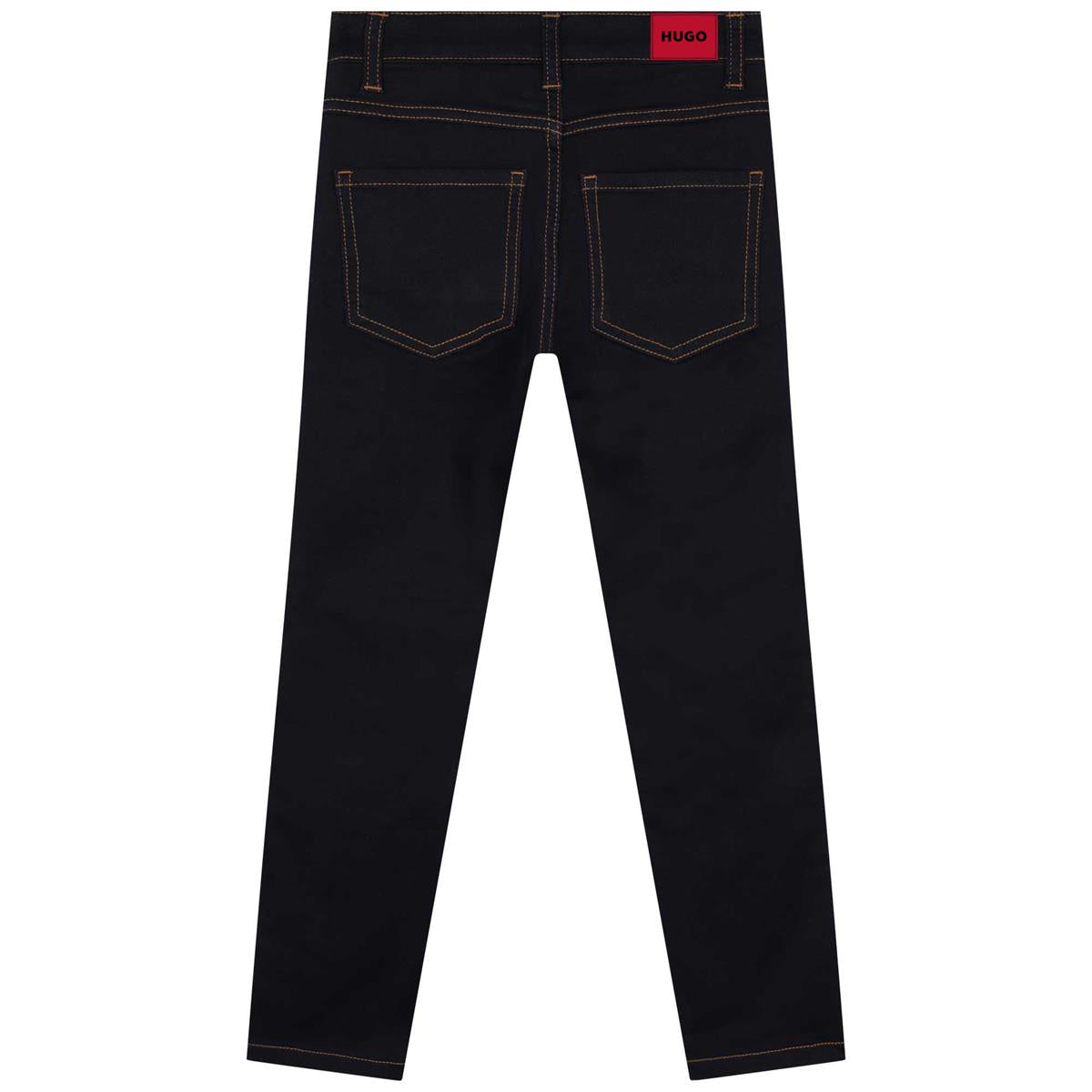 Boys Black Denim Trousers