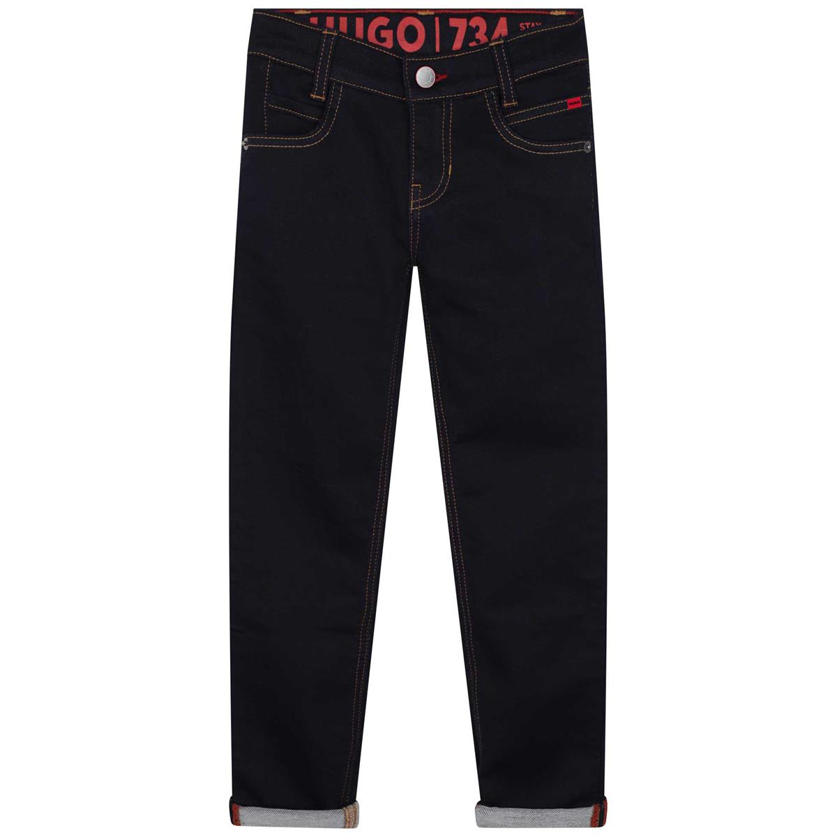 Boys Black Denim Trousers