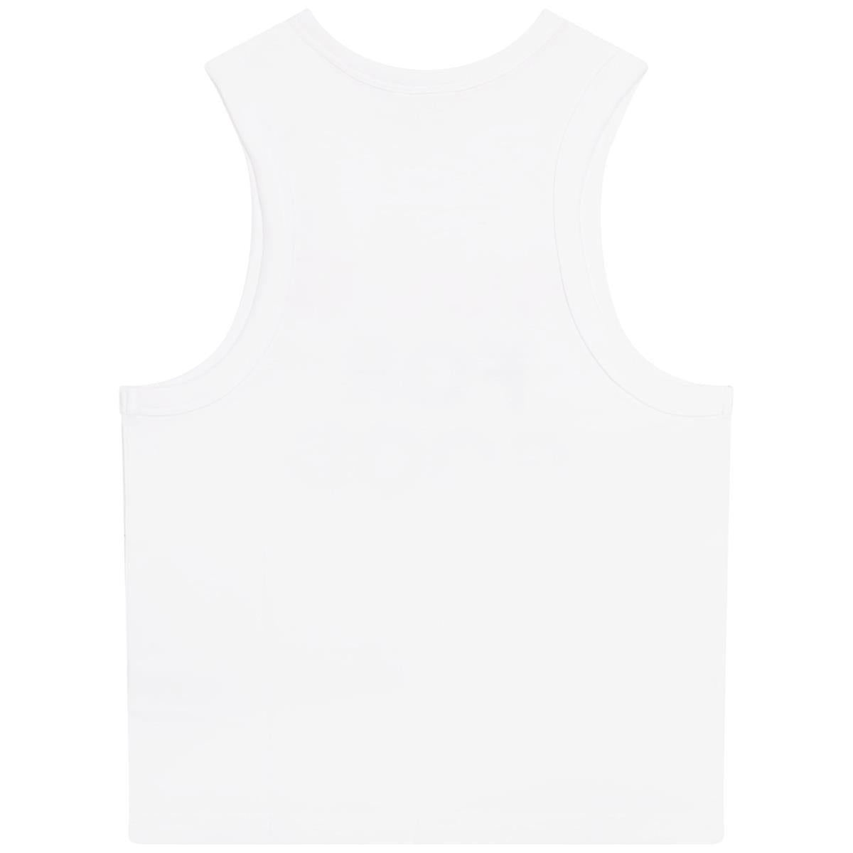 Boys White Logo Vest