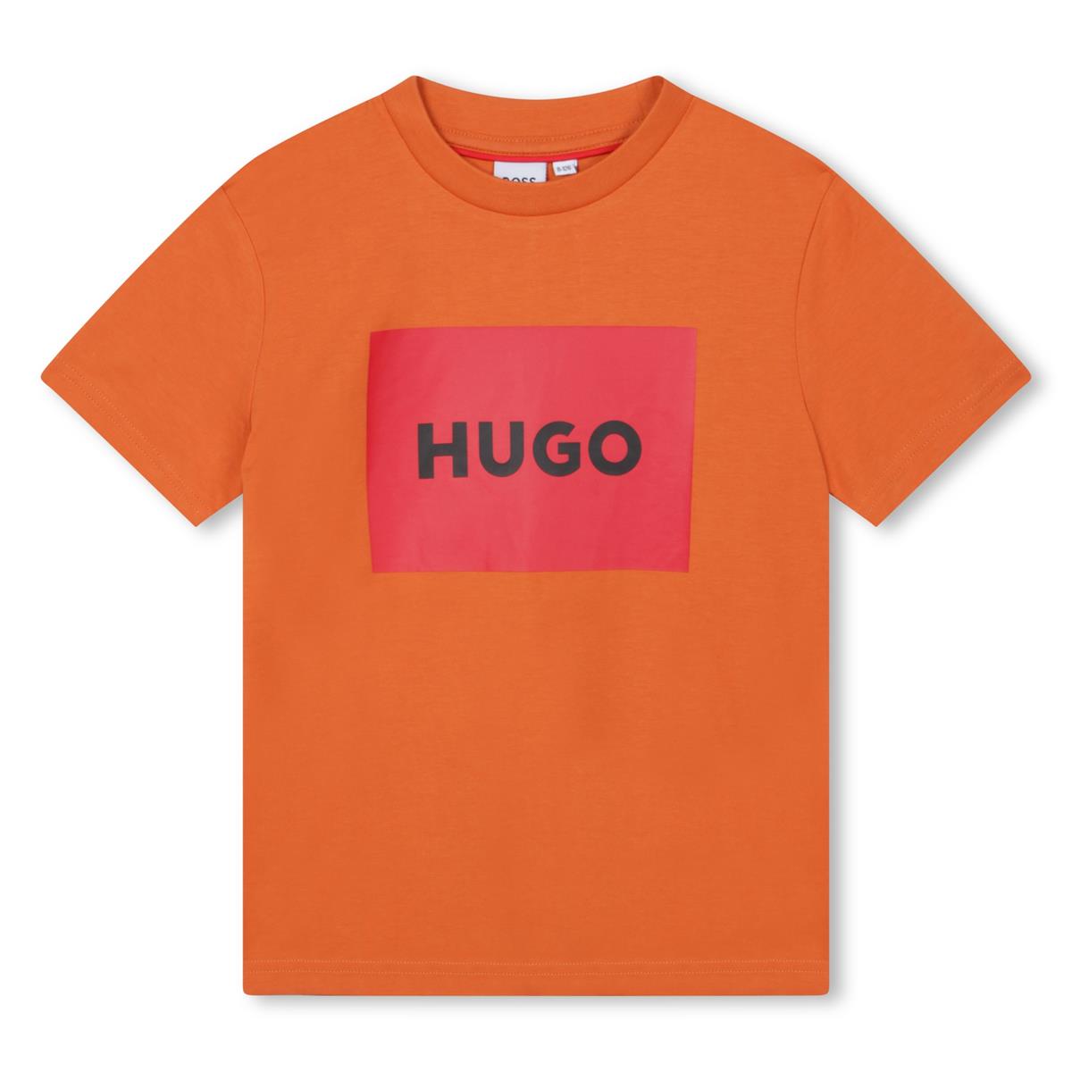 Boys Orange Logo T-Shirt