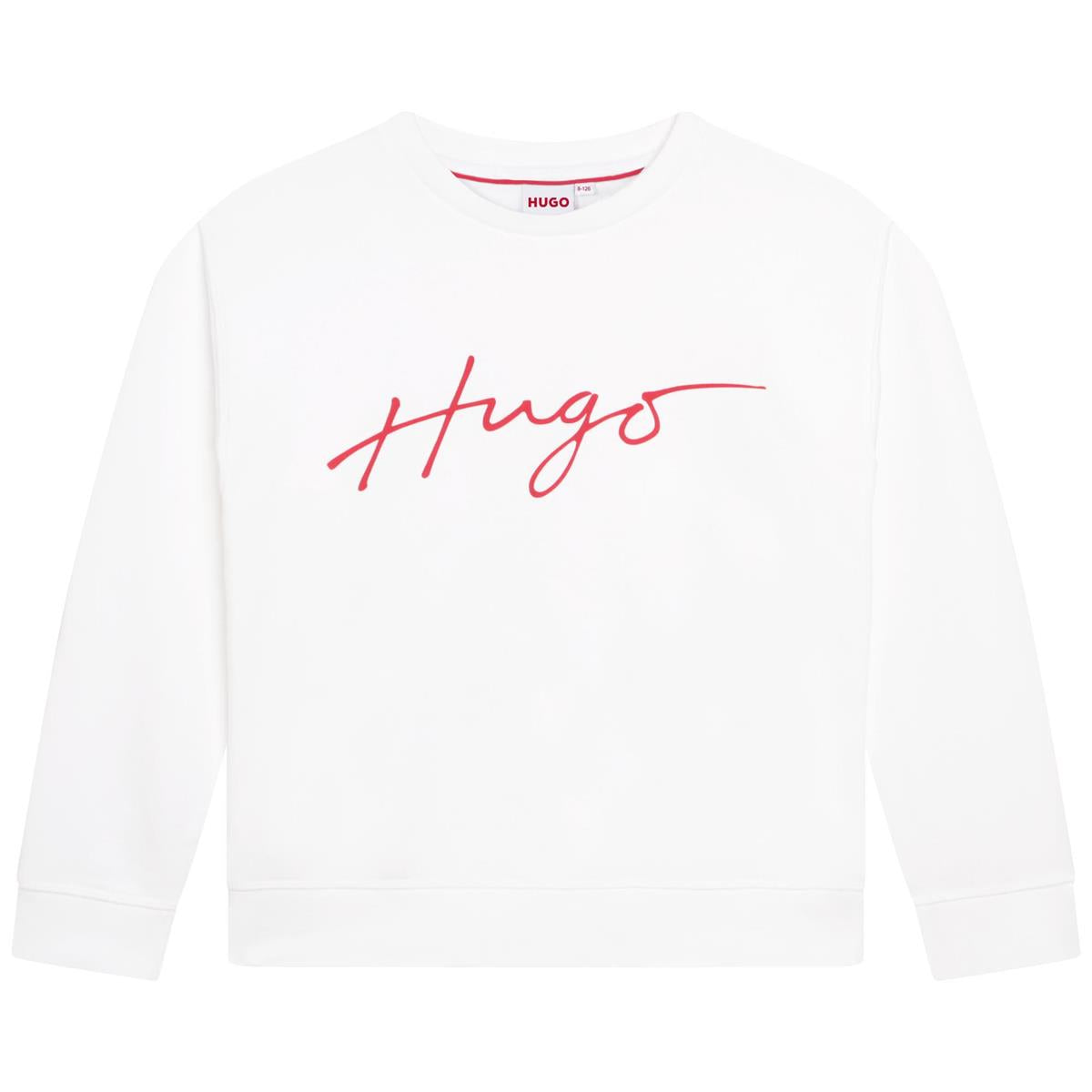 Girls White Logo Sweatshirt