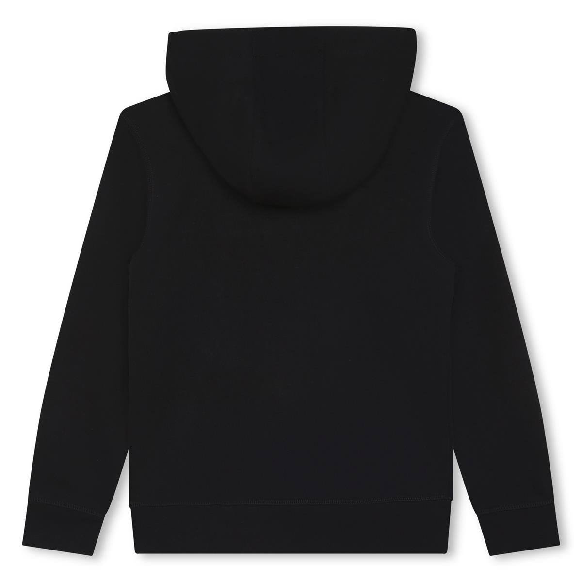 Boys Black Zip-Up Top