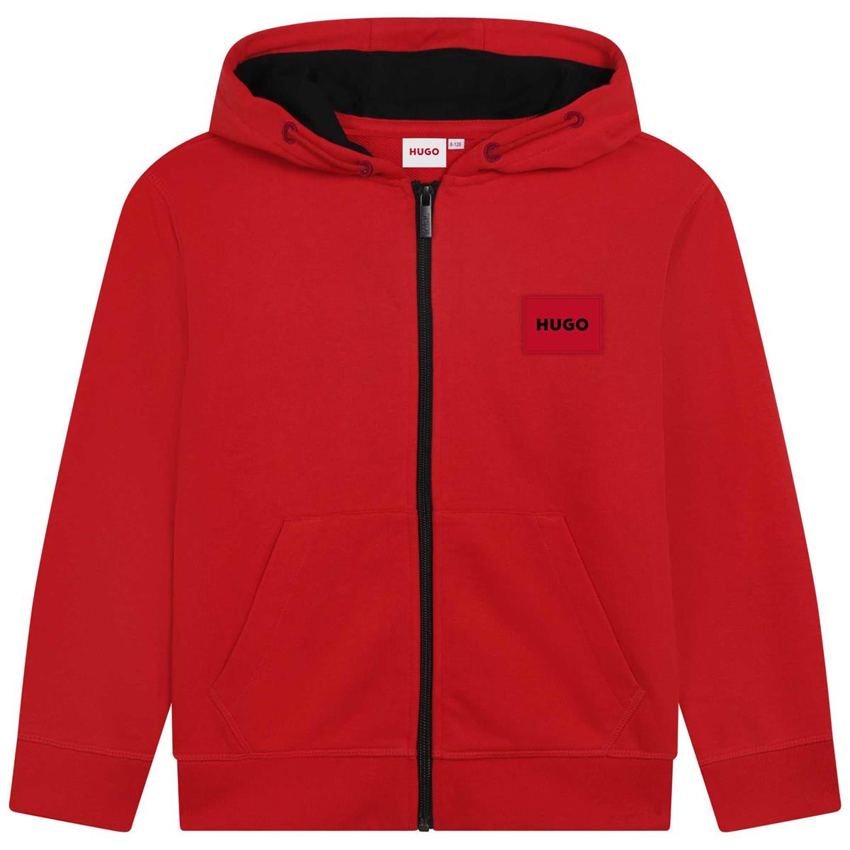 Boys Red Zip-Up Top