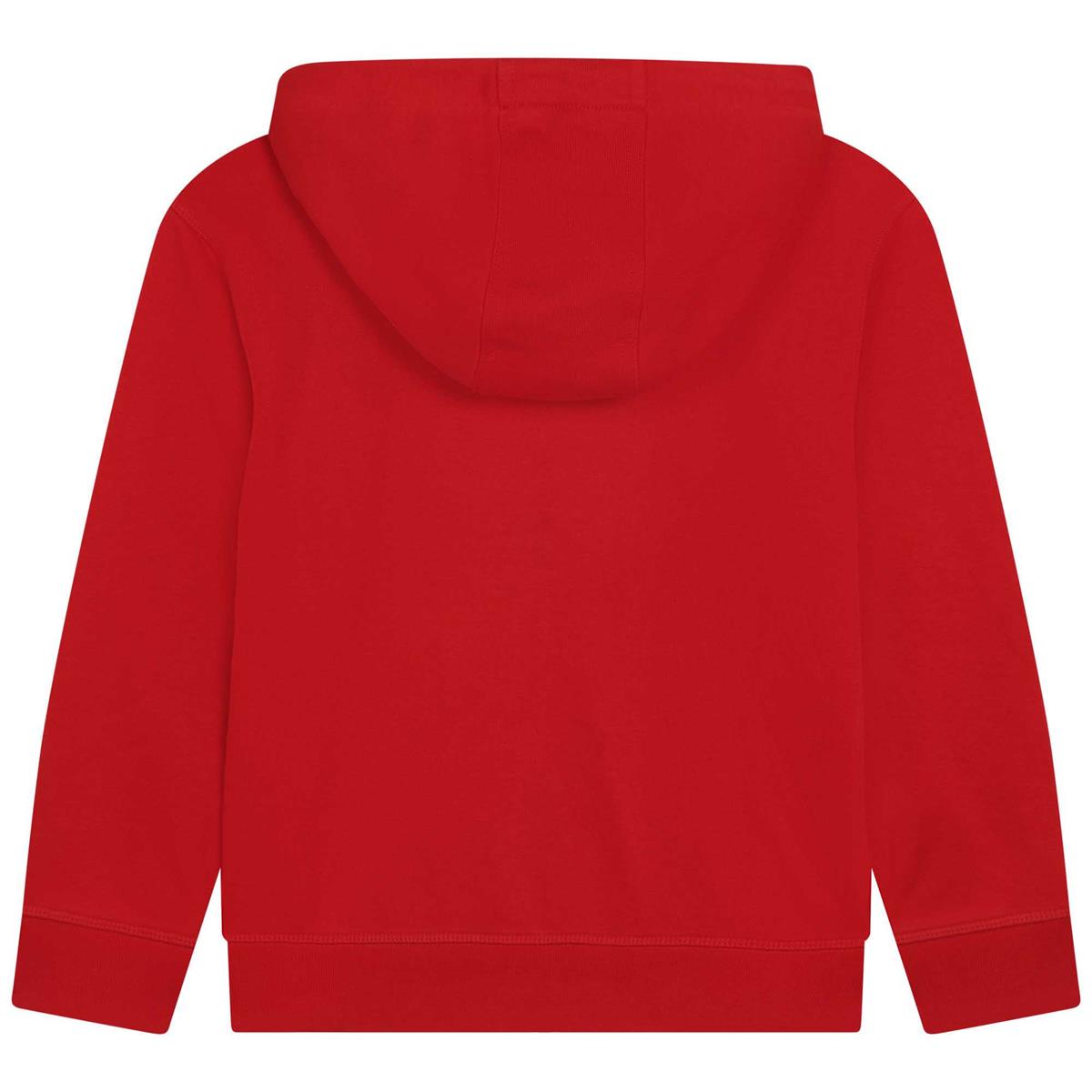 Boys Red Zip-Up Top