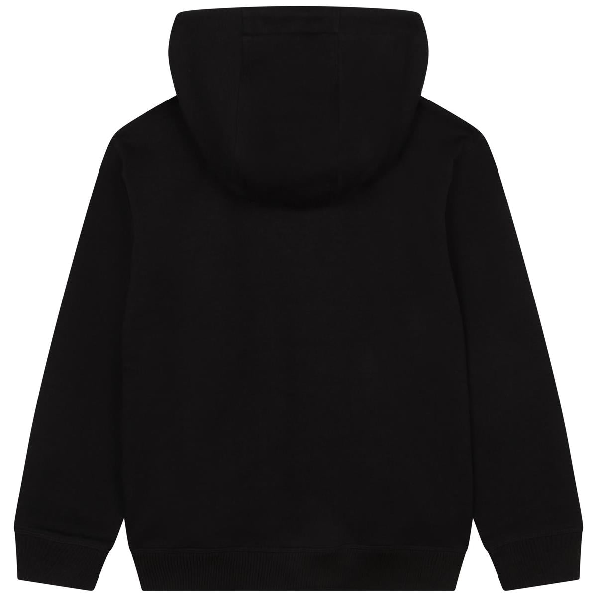 Boys Black Hooded Sweatshirt