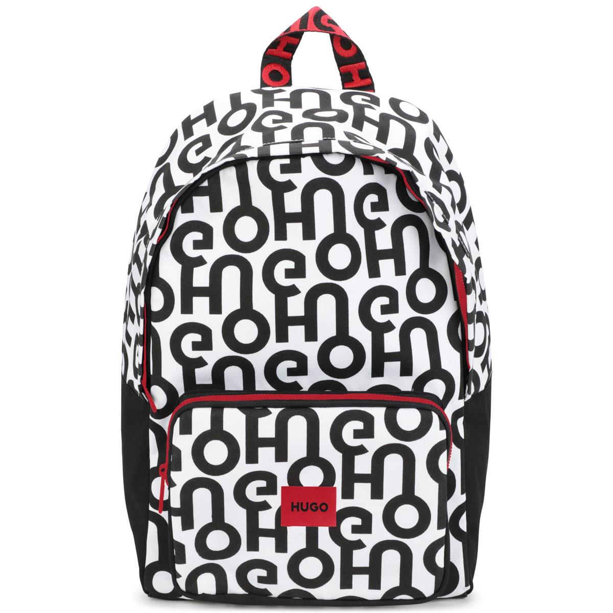 Boys Black Logo Backpack