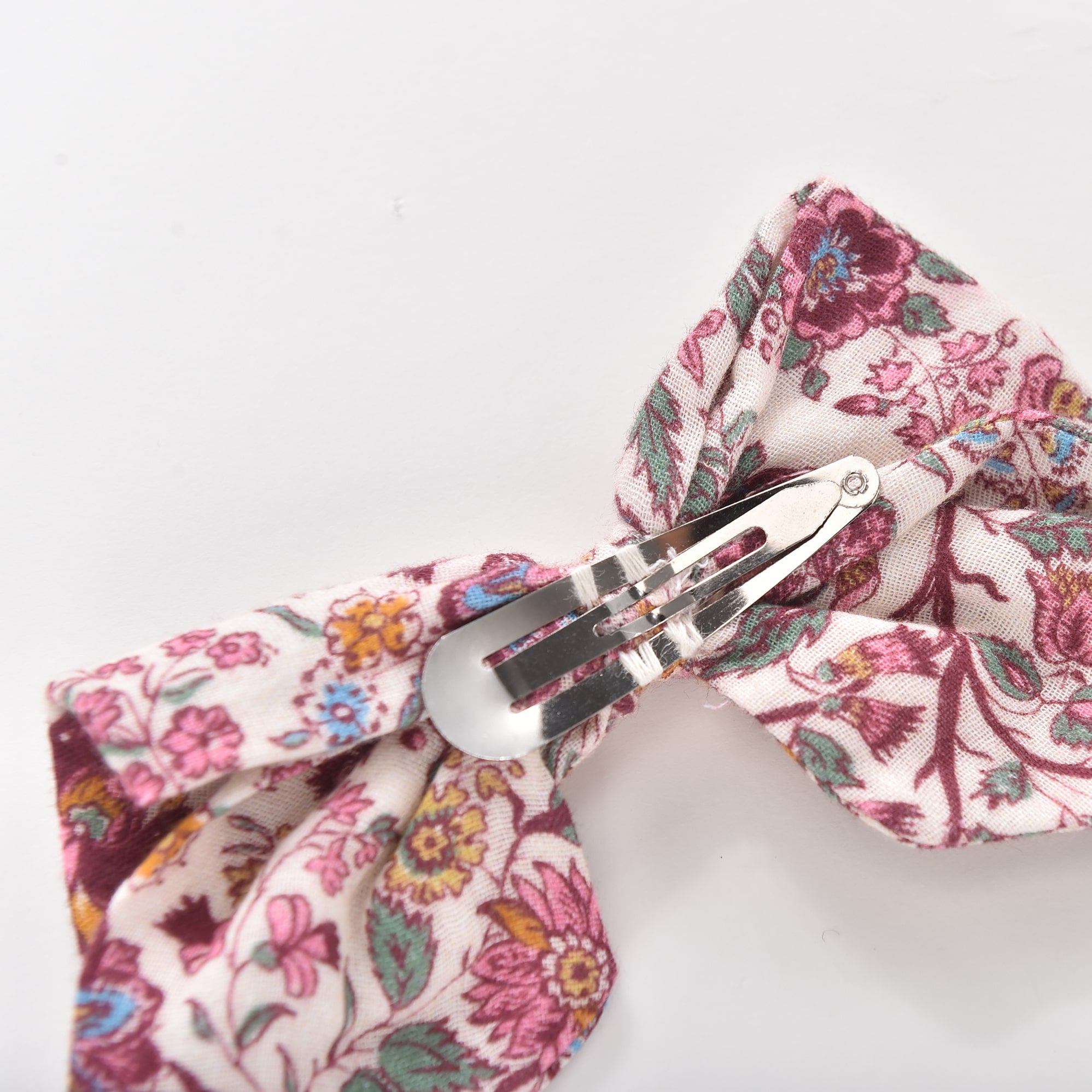 Girls Pink Flowers Hair Clip