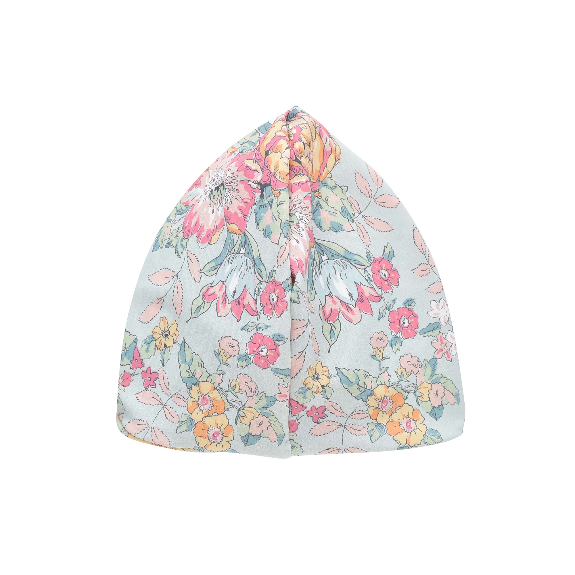 Girls Green Flowers Swim Hat