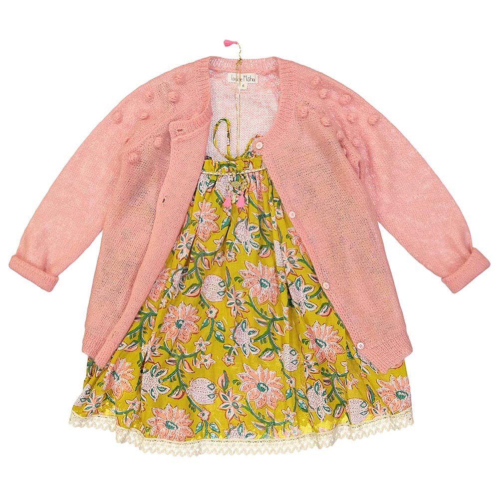 Girls Pink "Esmeralda" Cardigan