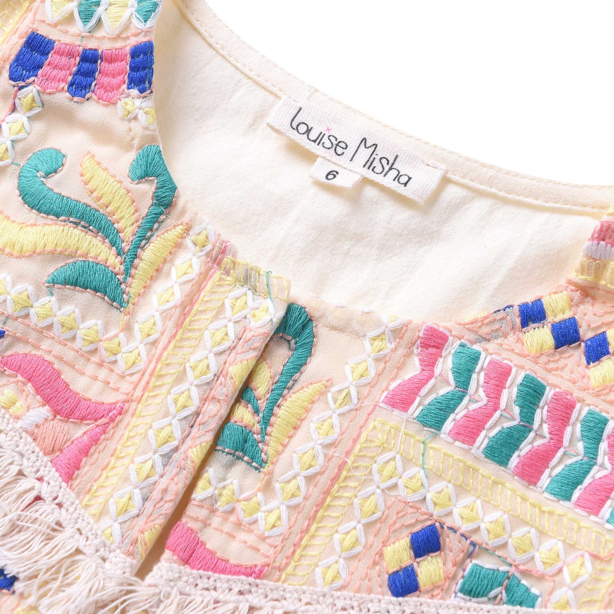 Girls Beige "Tibet" Gilet
