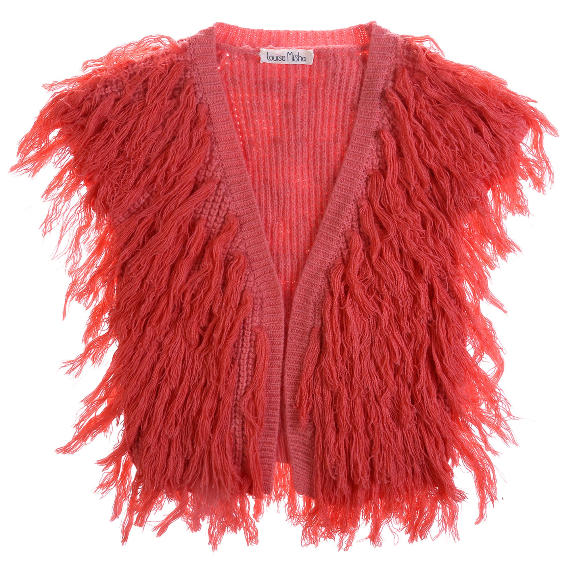 Girls Pink Tassel Trims 'Flamingo' Gilt - CÉMAROSE | Children's Fashion Store - 1