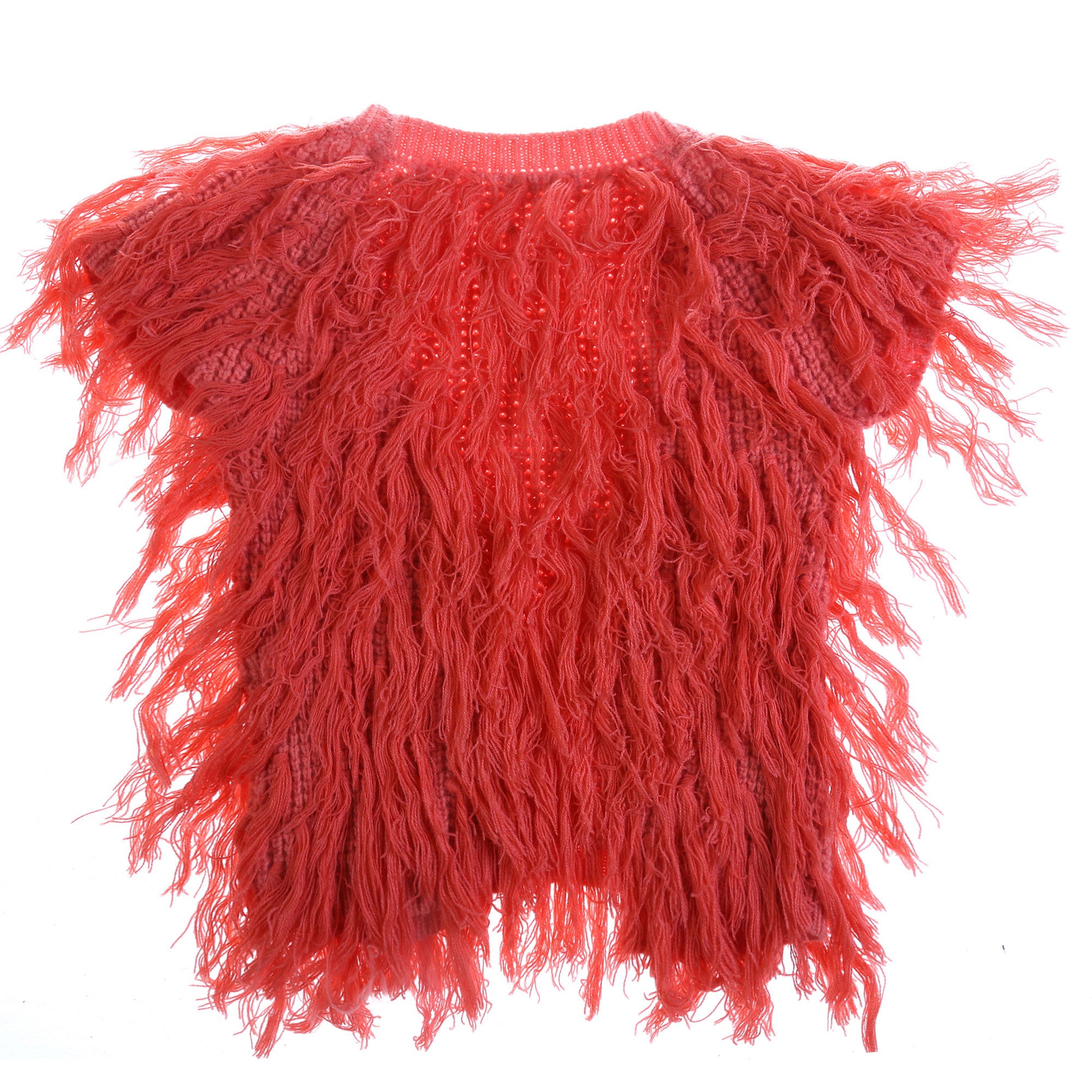 Girls Pink Tassel Trims 'Flamingo' Gilt - CÉMAROSE | Children's Fashion Store - 5