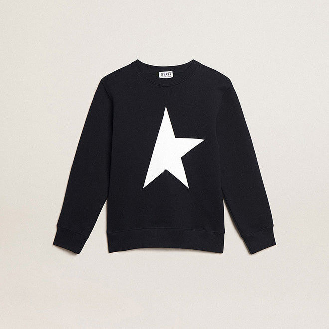 Boys & Girls Dark Blue Cotton Sweatshirt