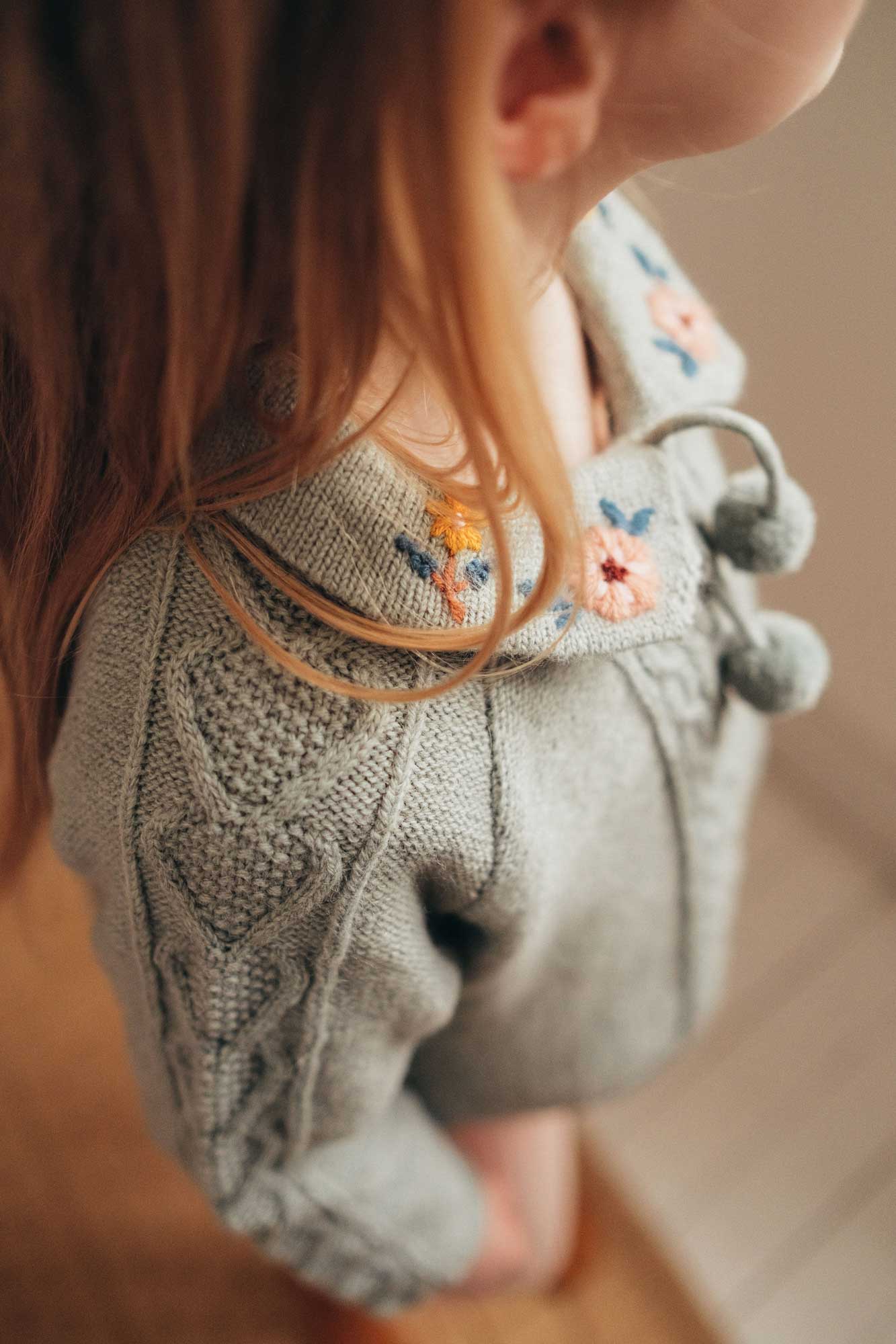 Girls Light Green Sweater