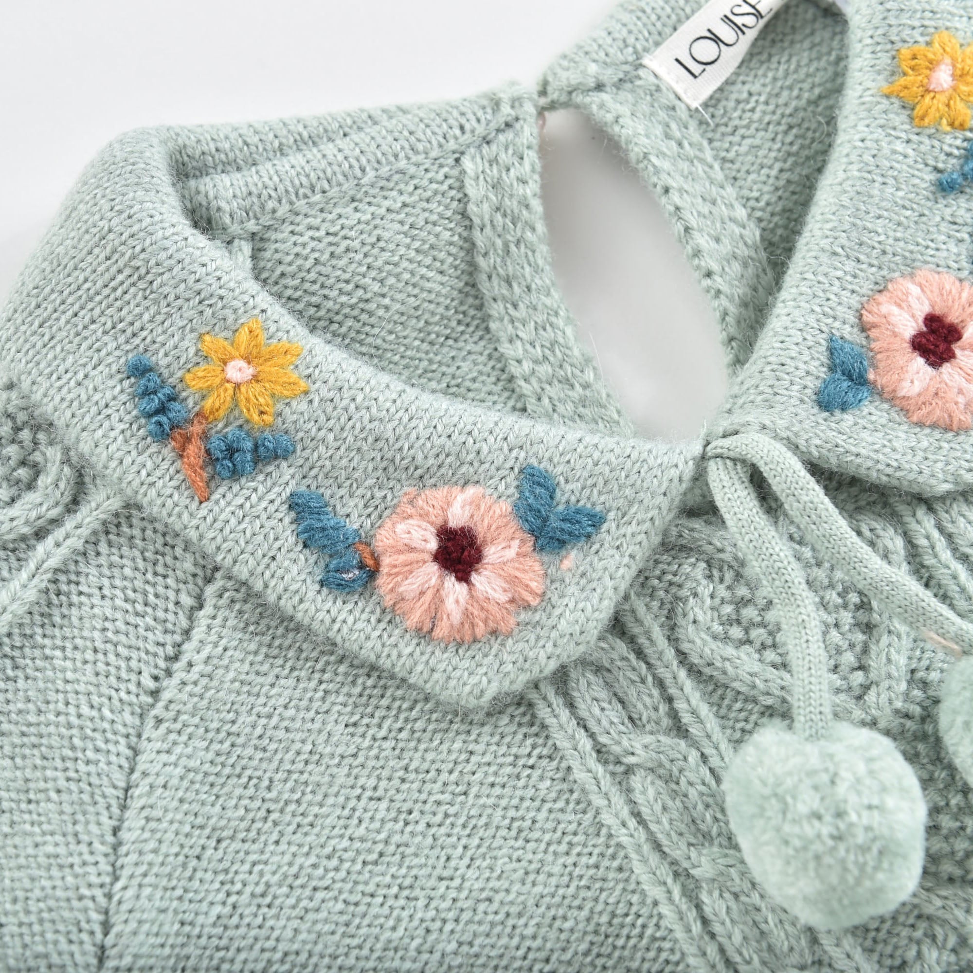 Girls Light Green Sweater