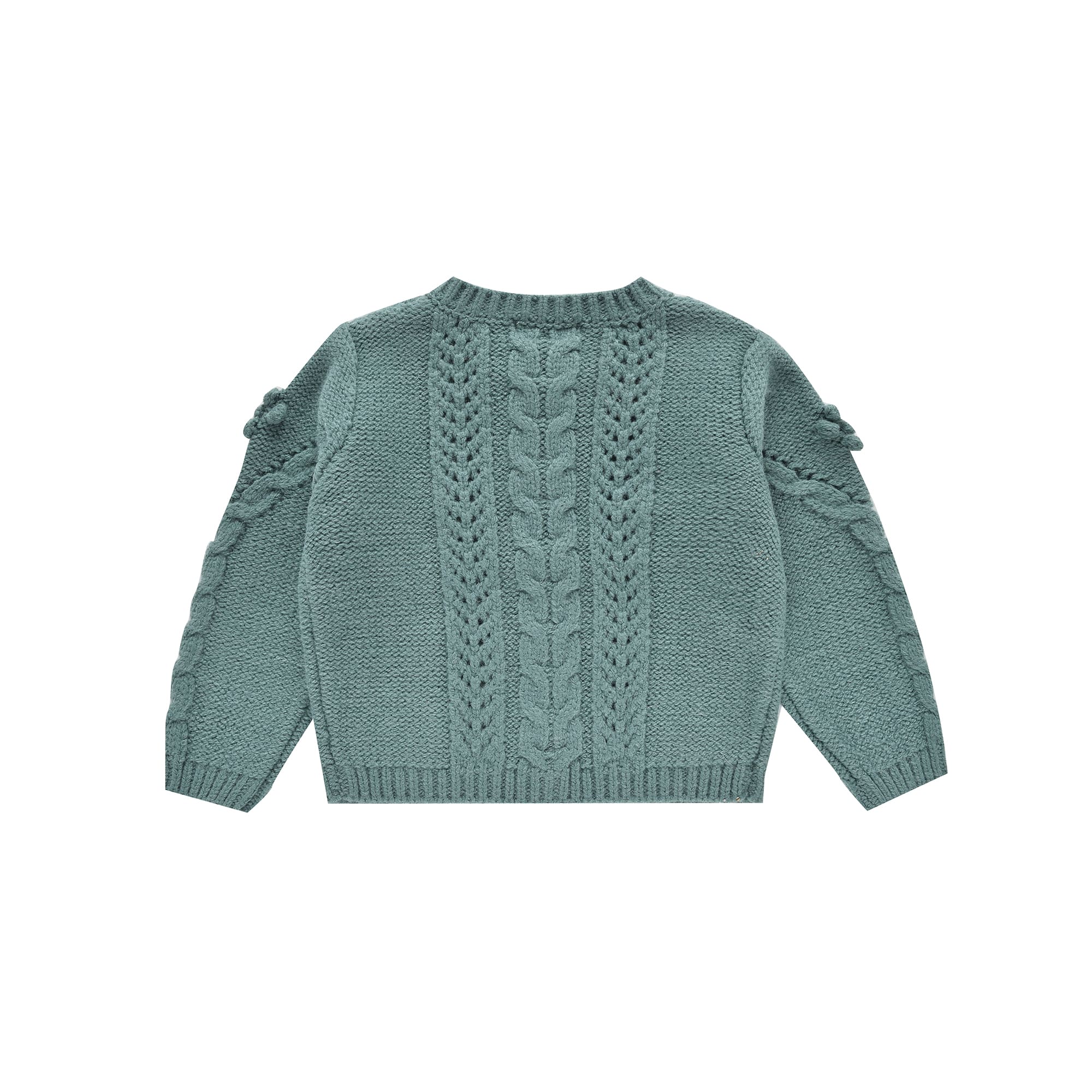 Girls Blue Knit Cardigan