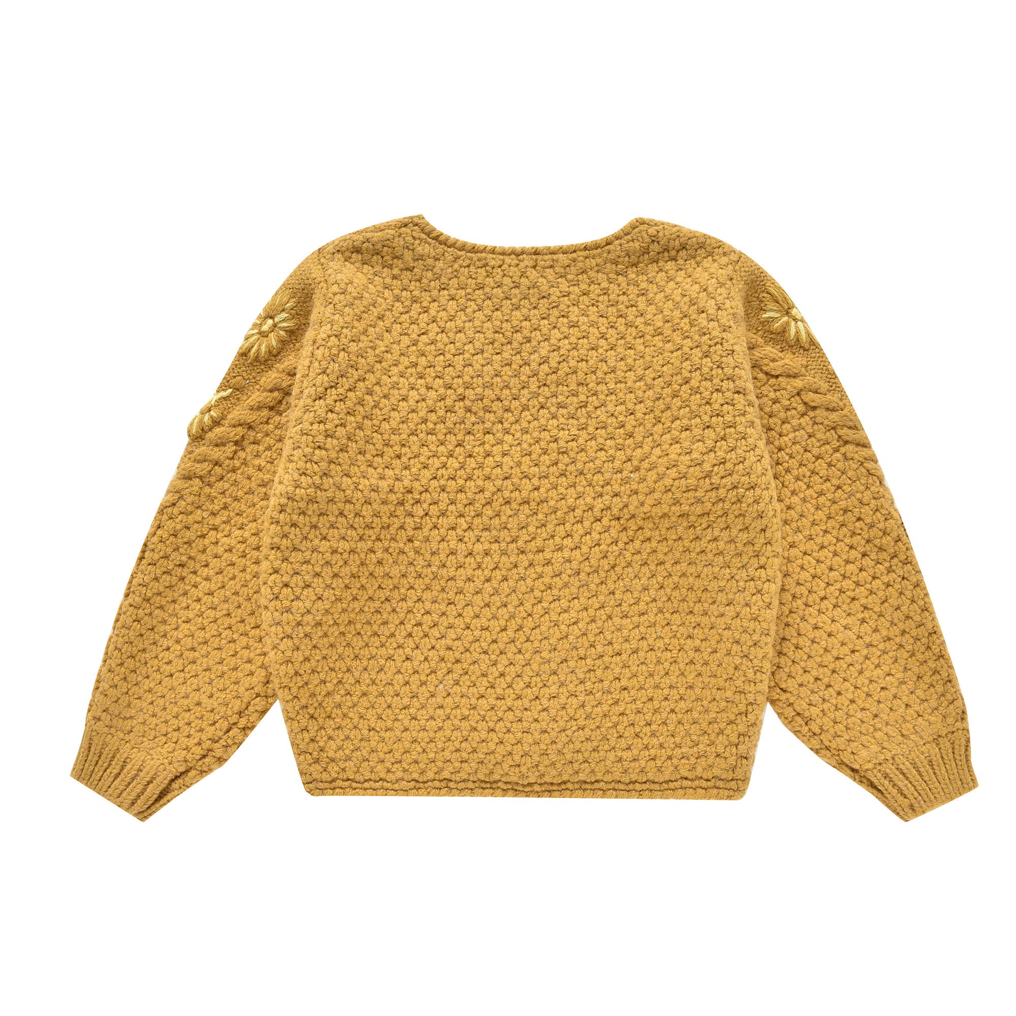 Girls Yellow Knit Sweater