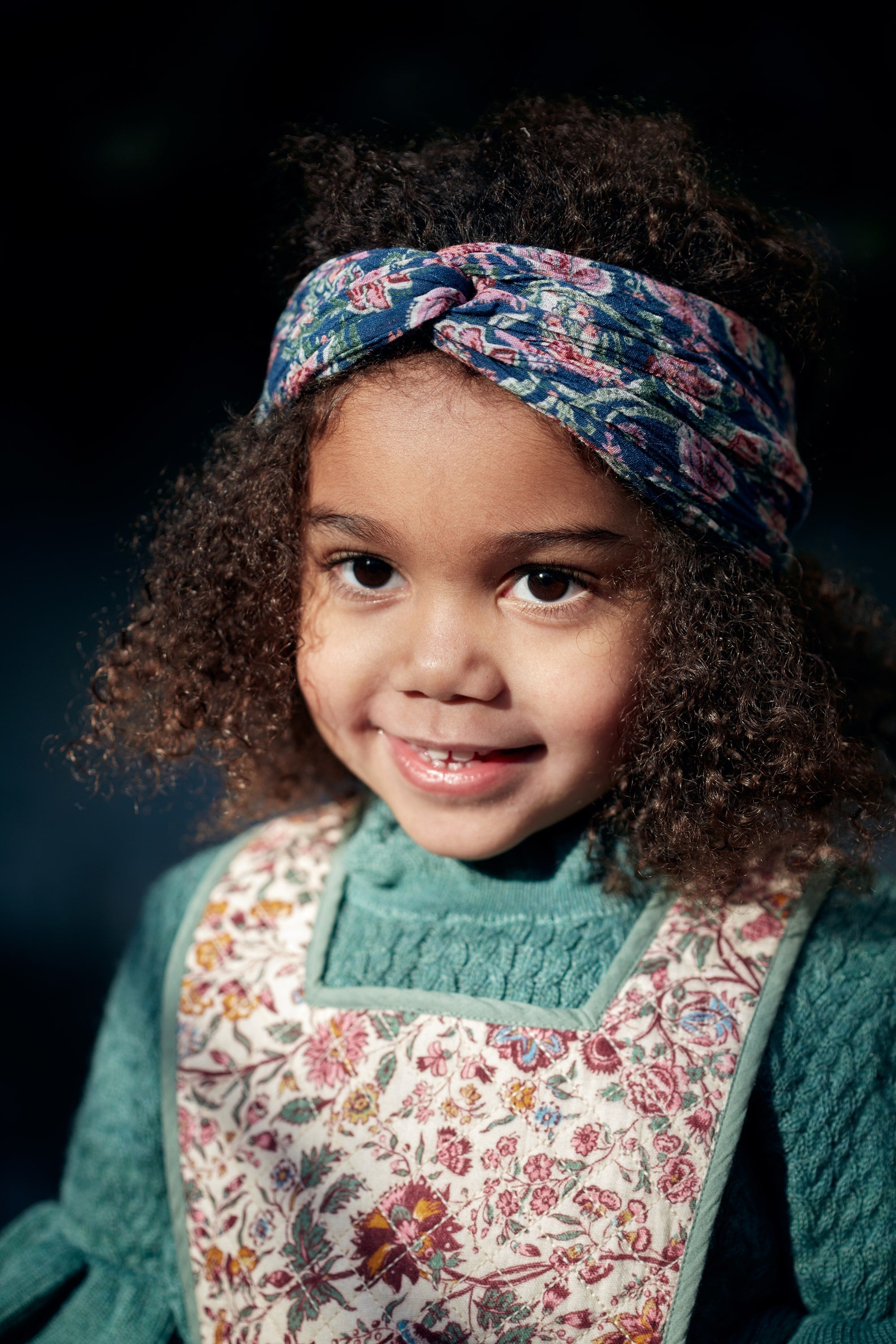 Girls Blue Knit Sweater