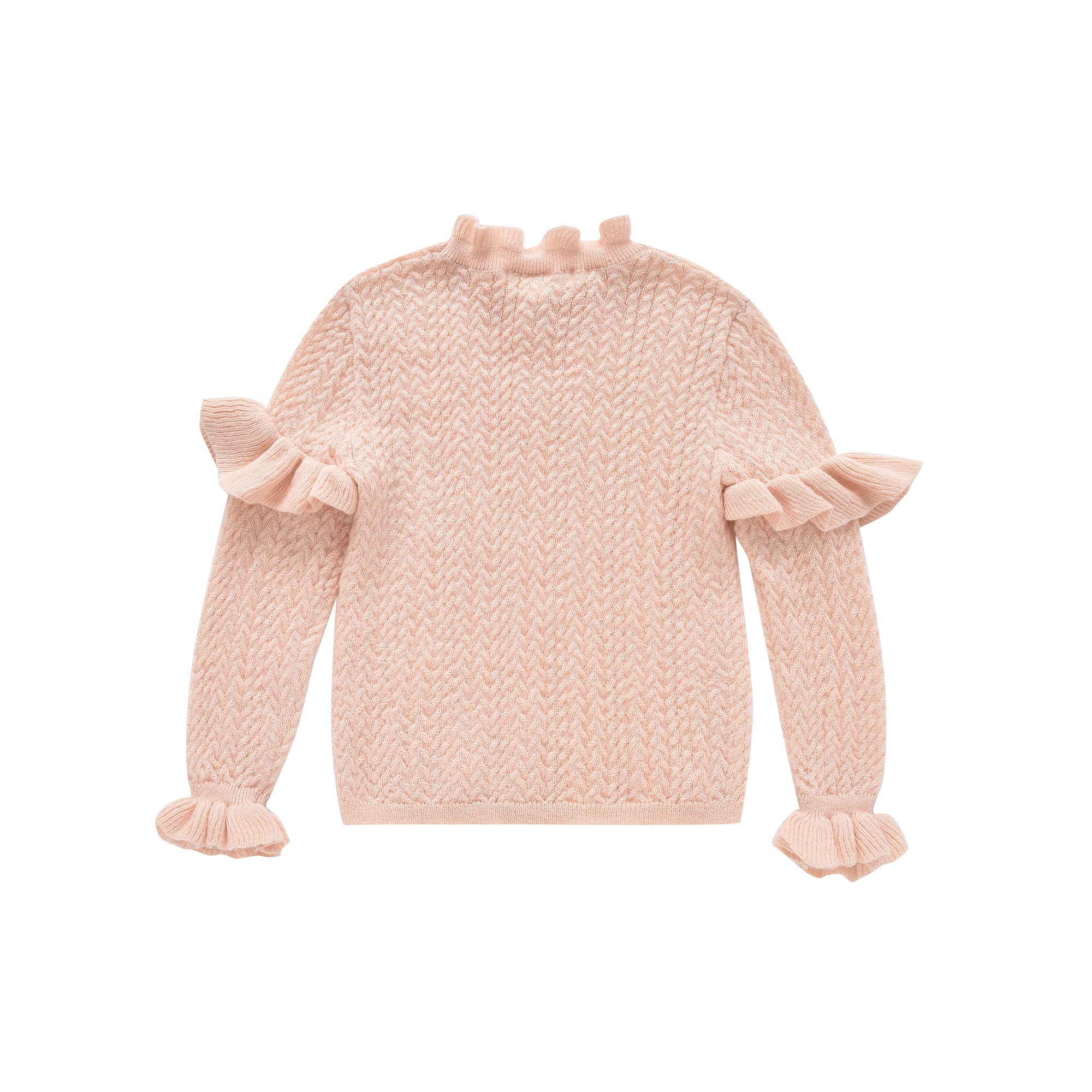 Girls Pink Knit Sweater