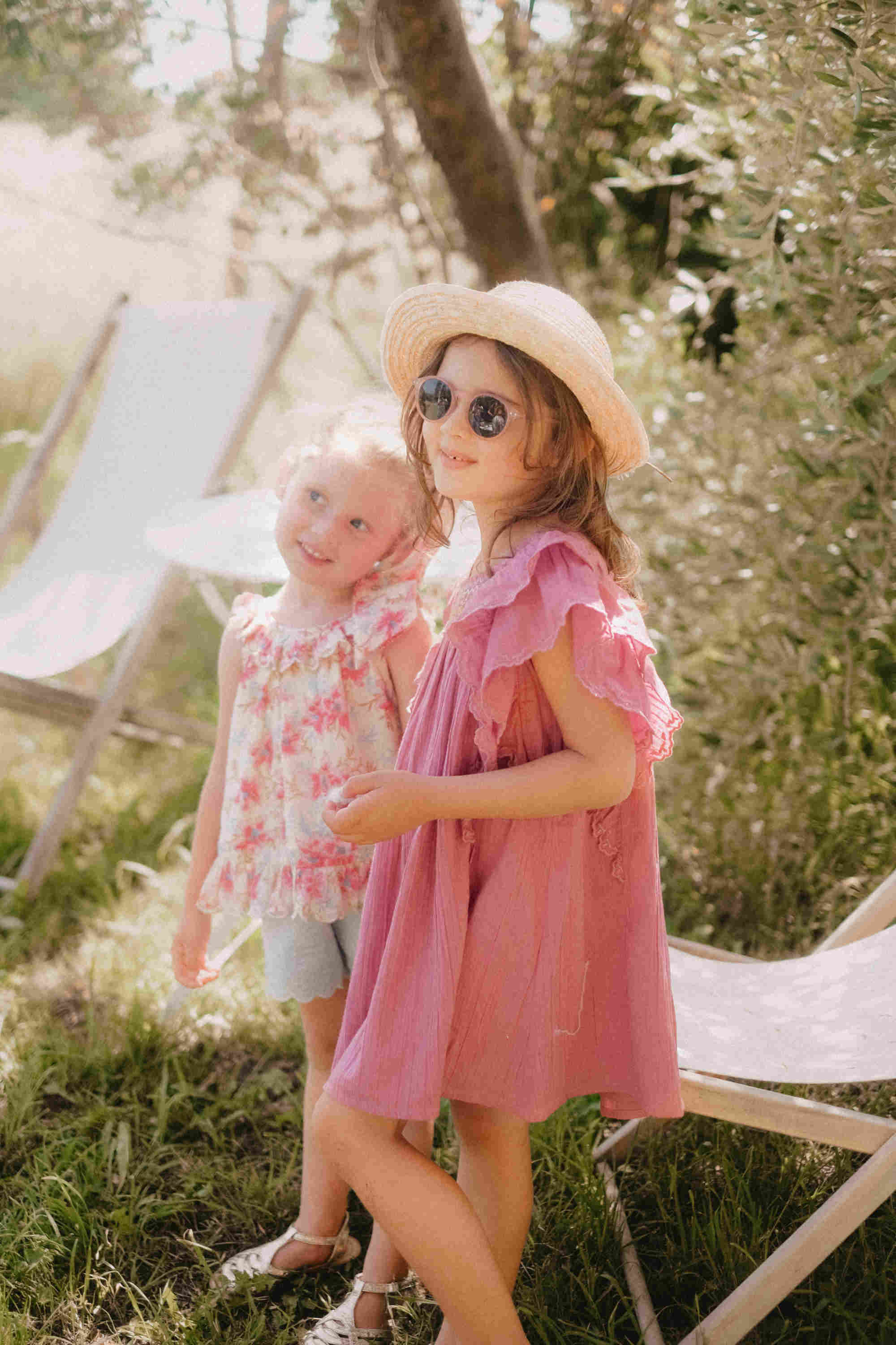 Girls Purple Cotton Dress