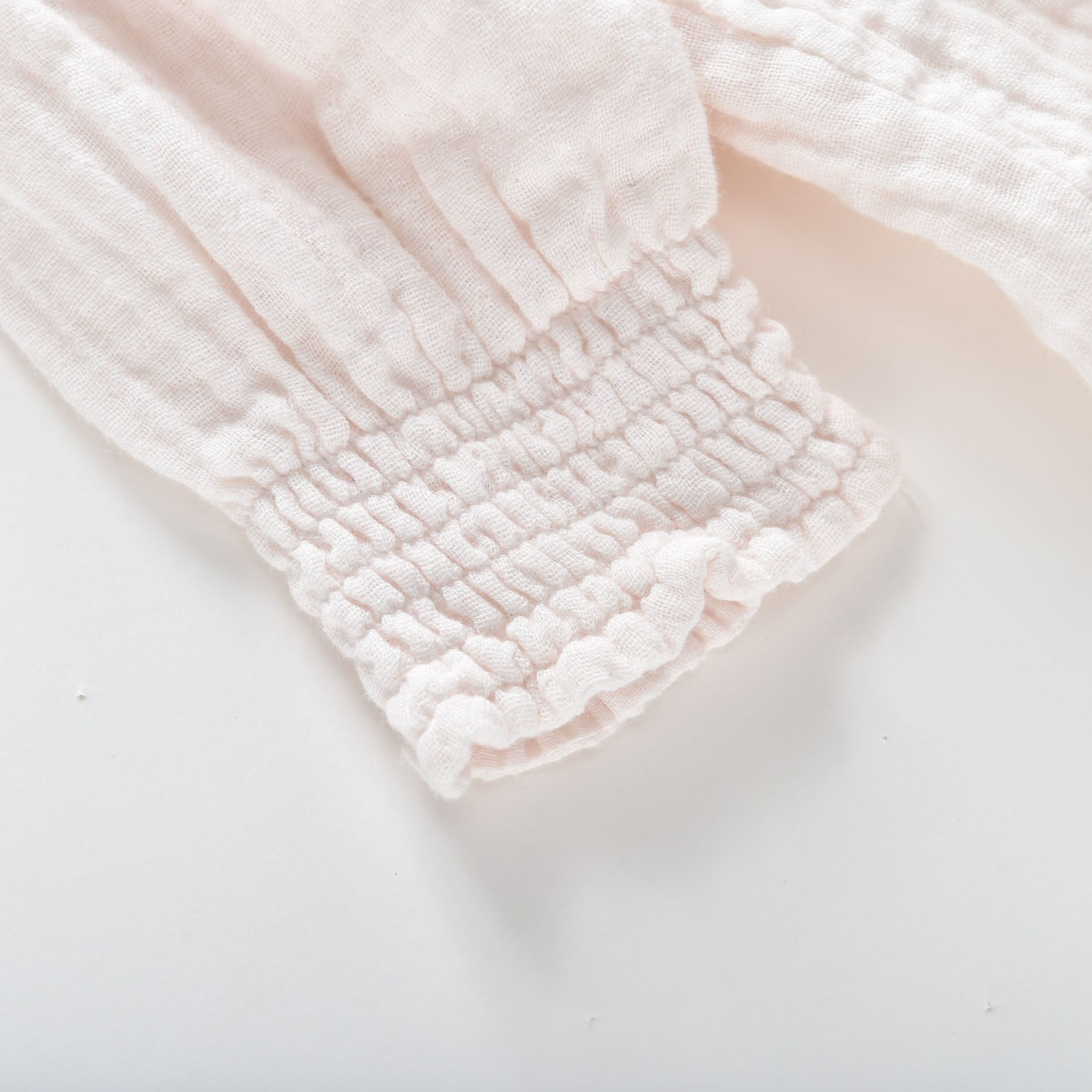 Girls White Embroidered Cotton Shirt