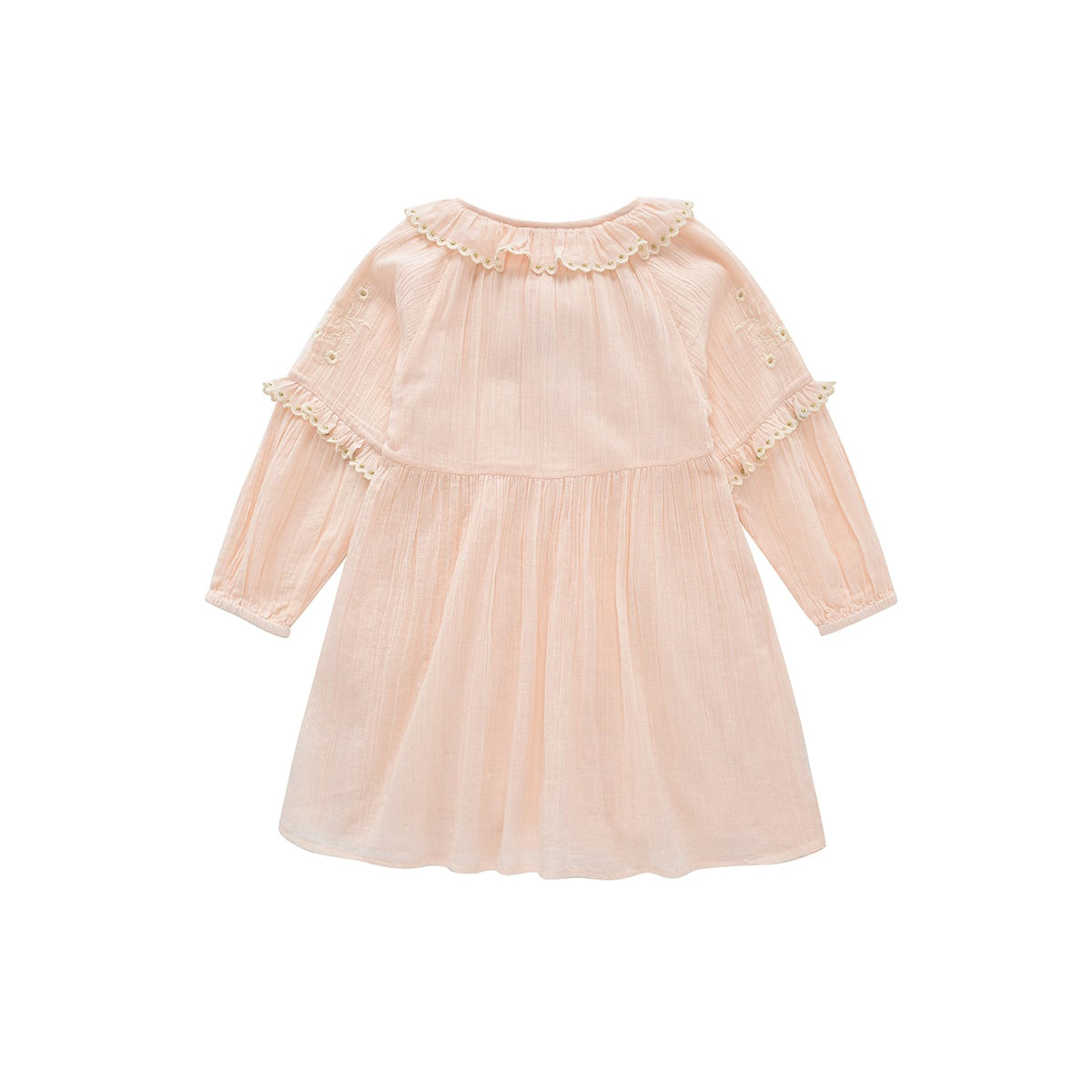 Girls Pink Cotton Dress