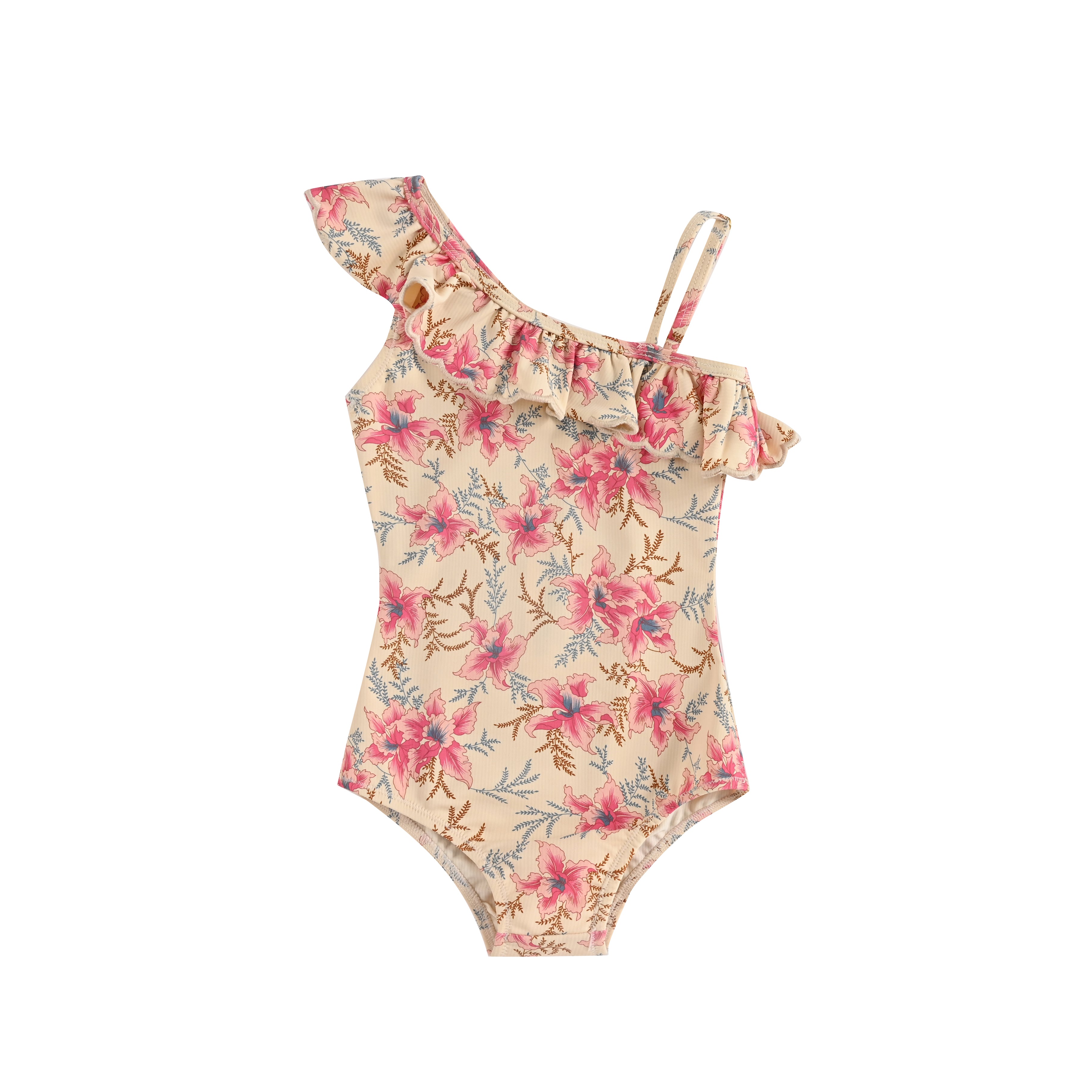 Girls Flowers Swimsuit