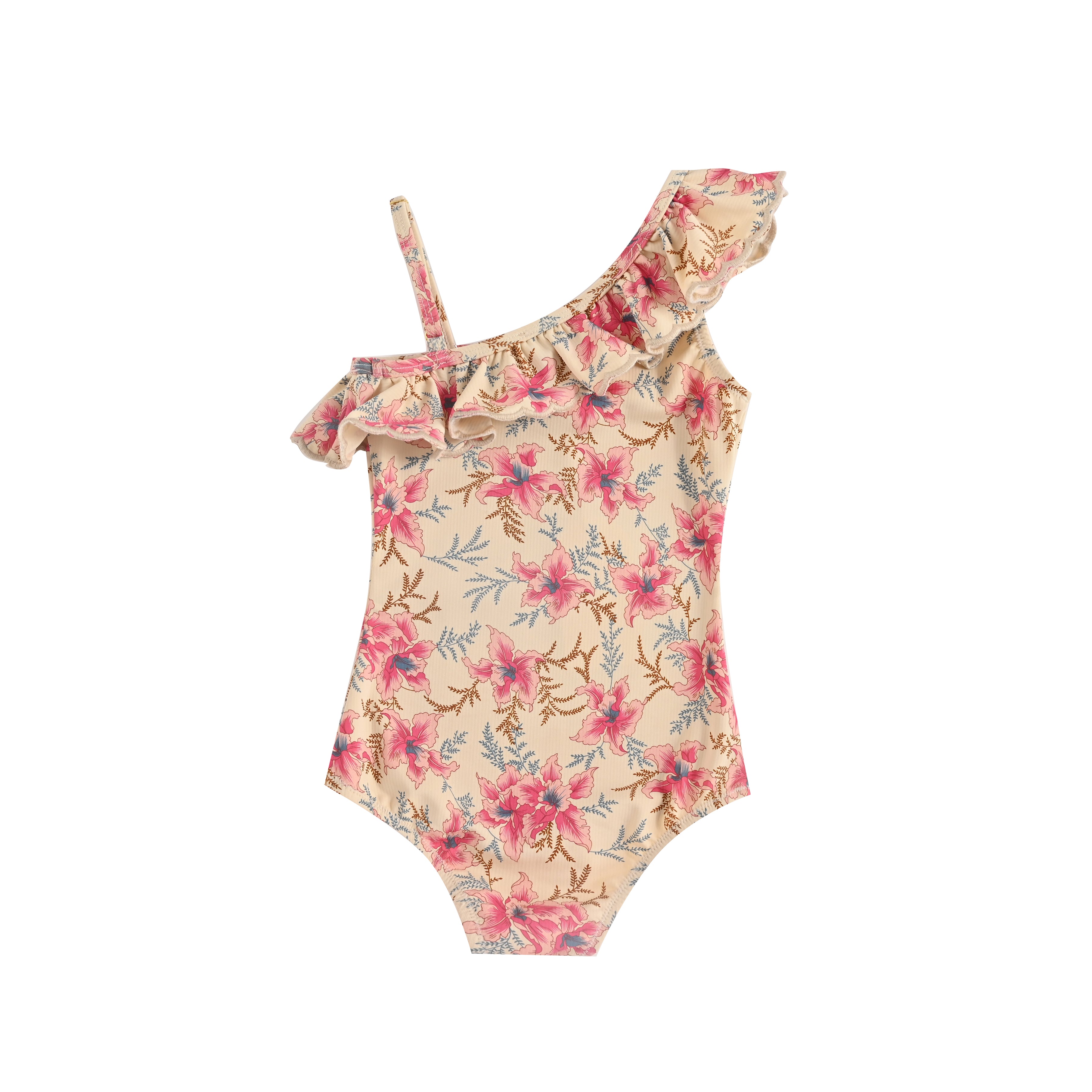 Girls Flowers Swimsuit
