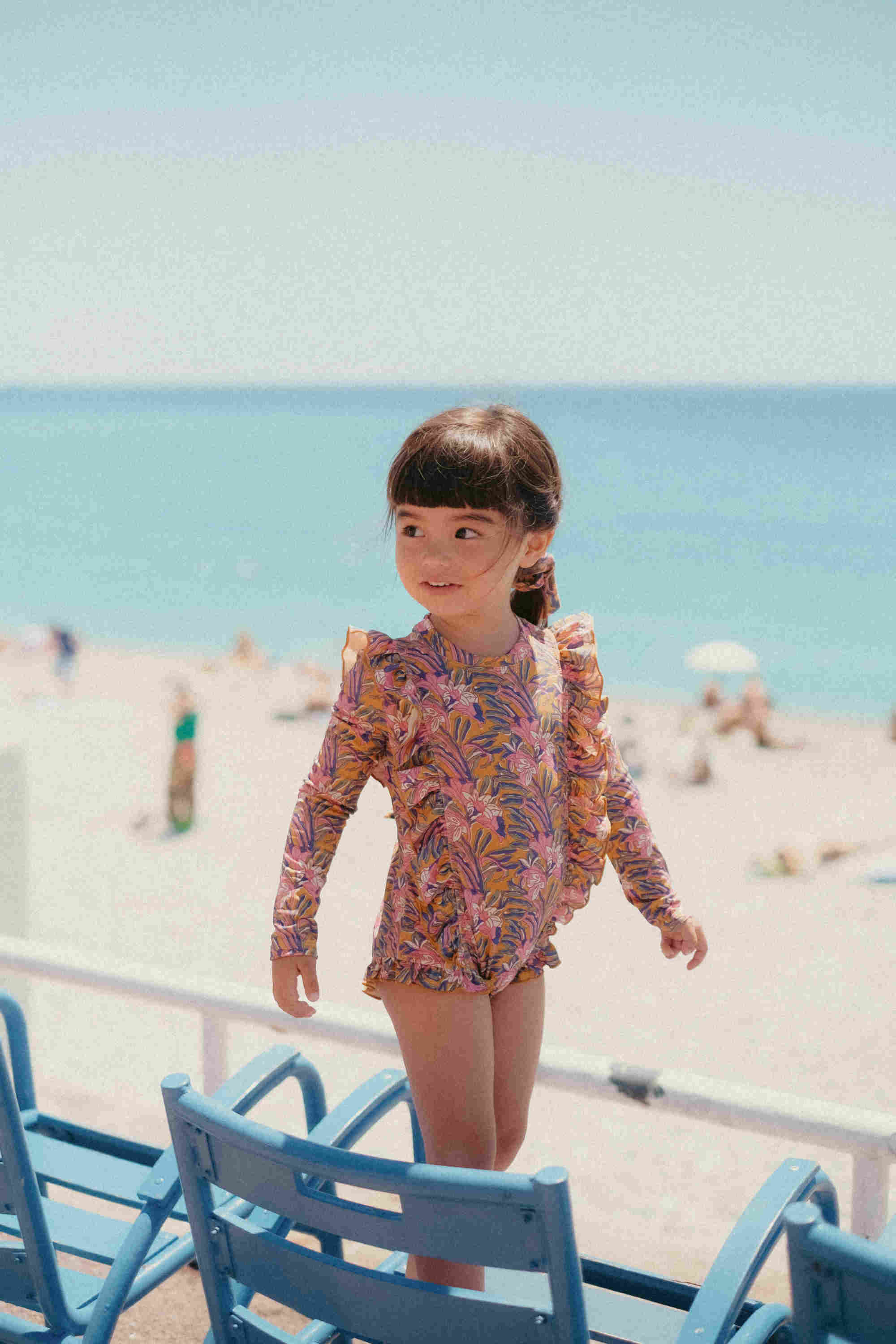 Girls Flowers Swimsuit