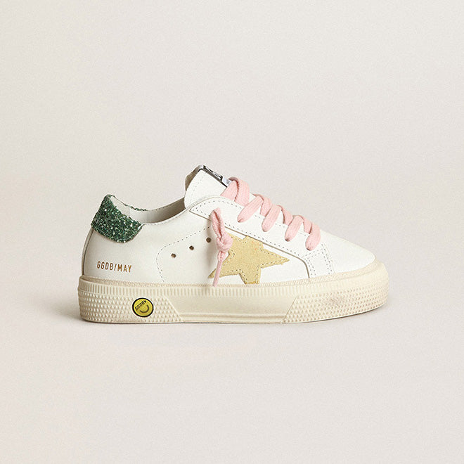 Boys & Girls Light Yellow Star Shoes