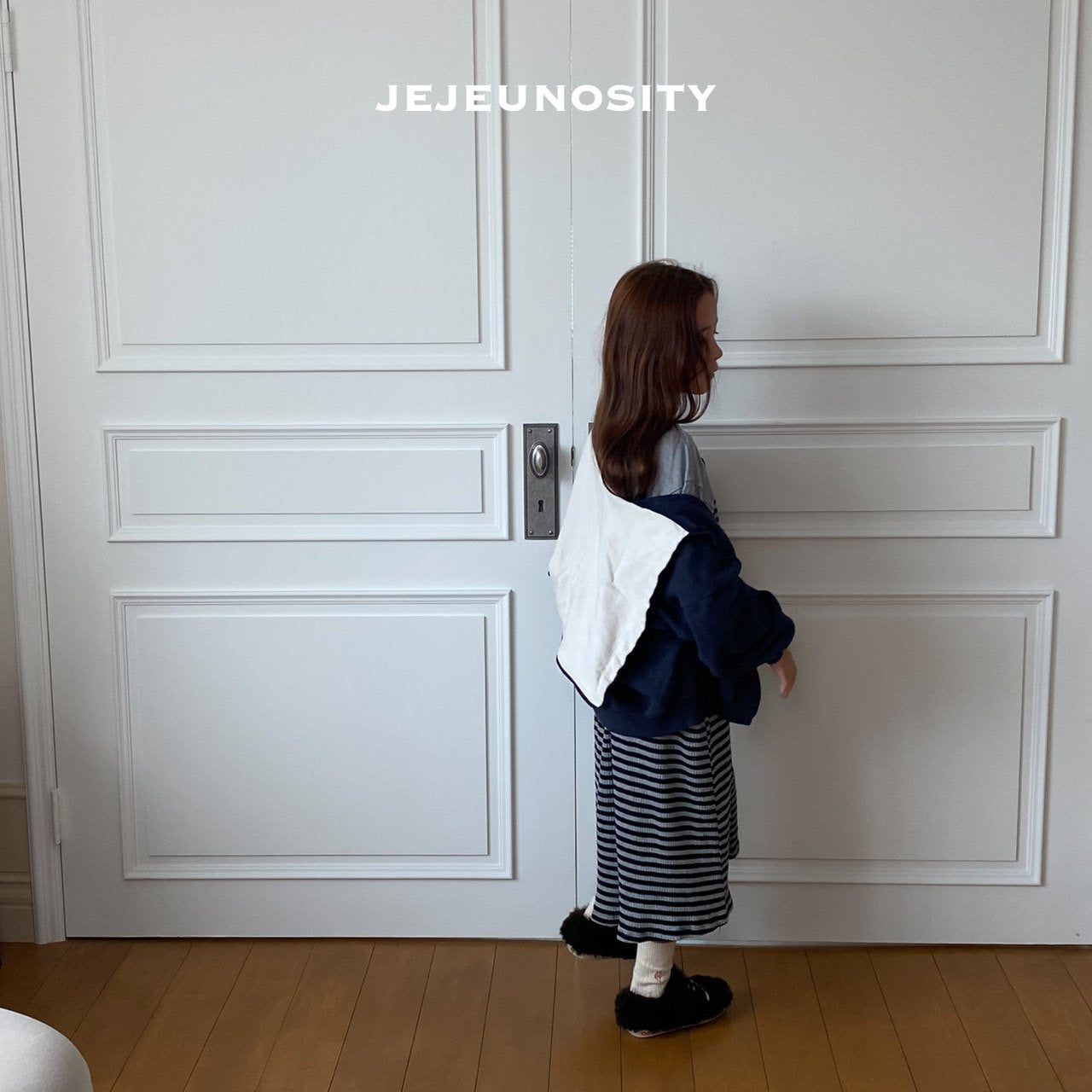 Boys & Girls Navy Hooded Zip-Up Top