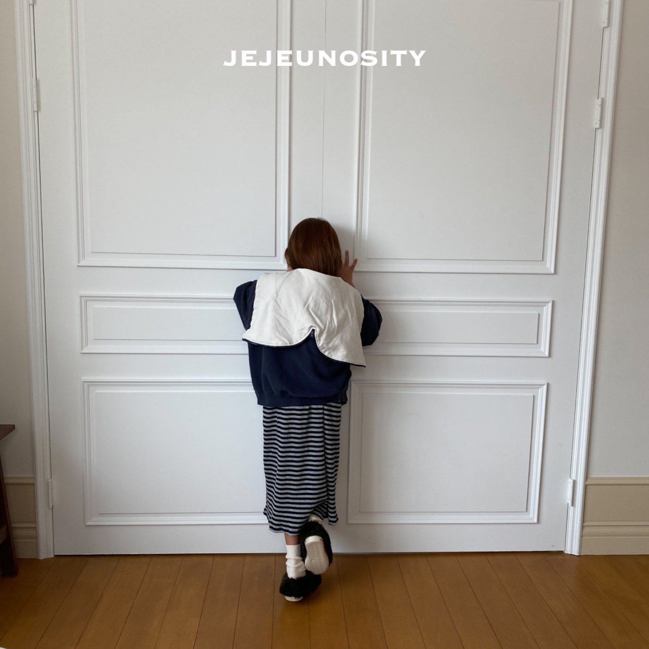 Boys & Girls Navy Hooded Zip-Up Top