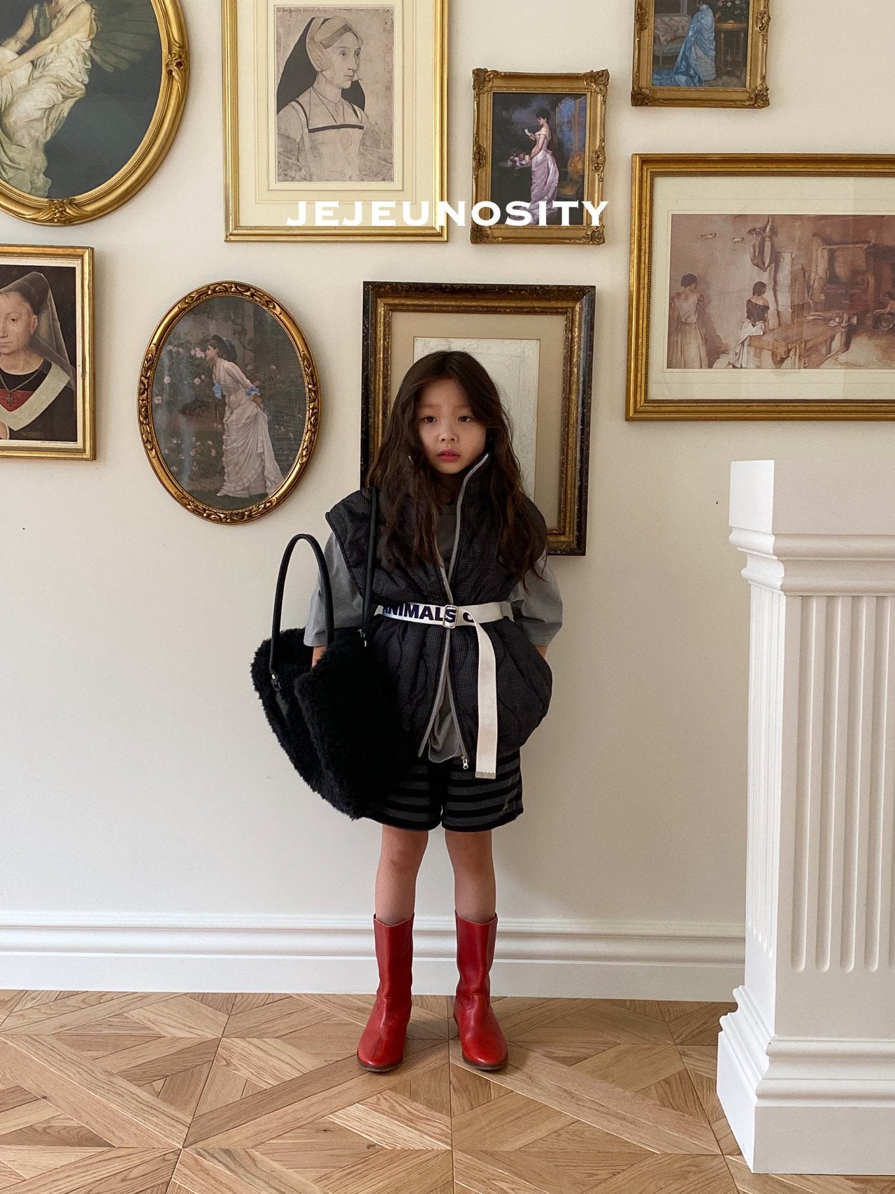 Boys & Girls Navy Stripes Cotton Shorts