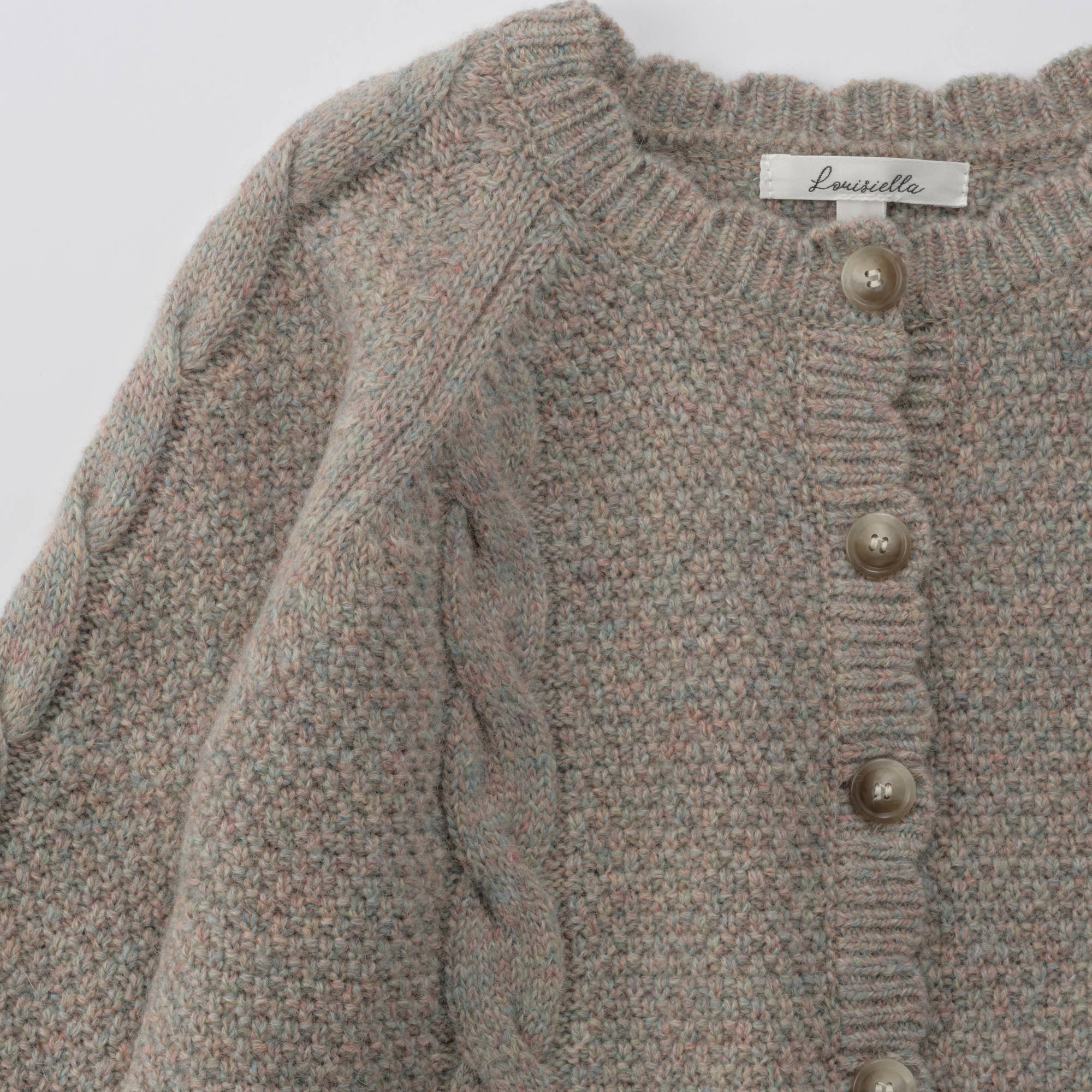 Girls Grey Wool Cardigan