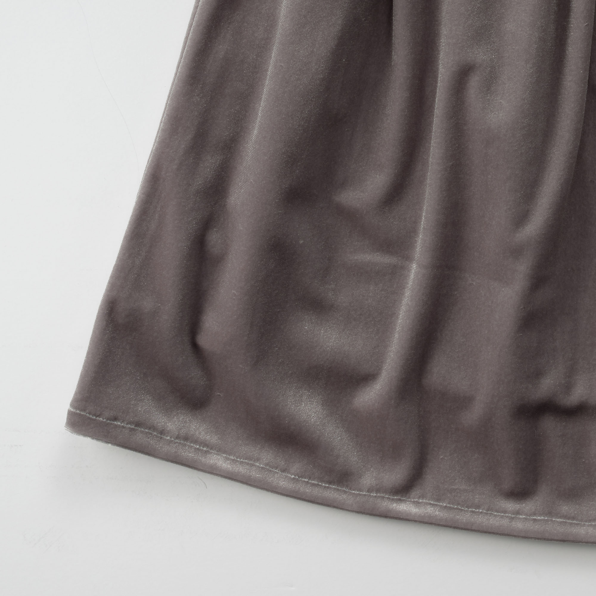 Girls Gray Velvet Dress