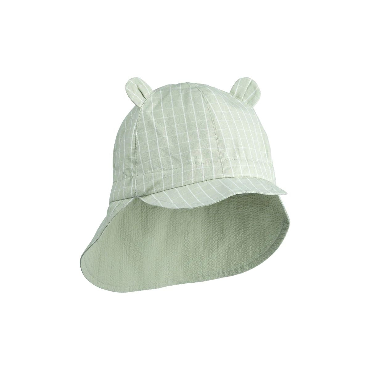 Boys & Girls Green Check Double Sided Sunhat