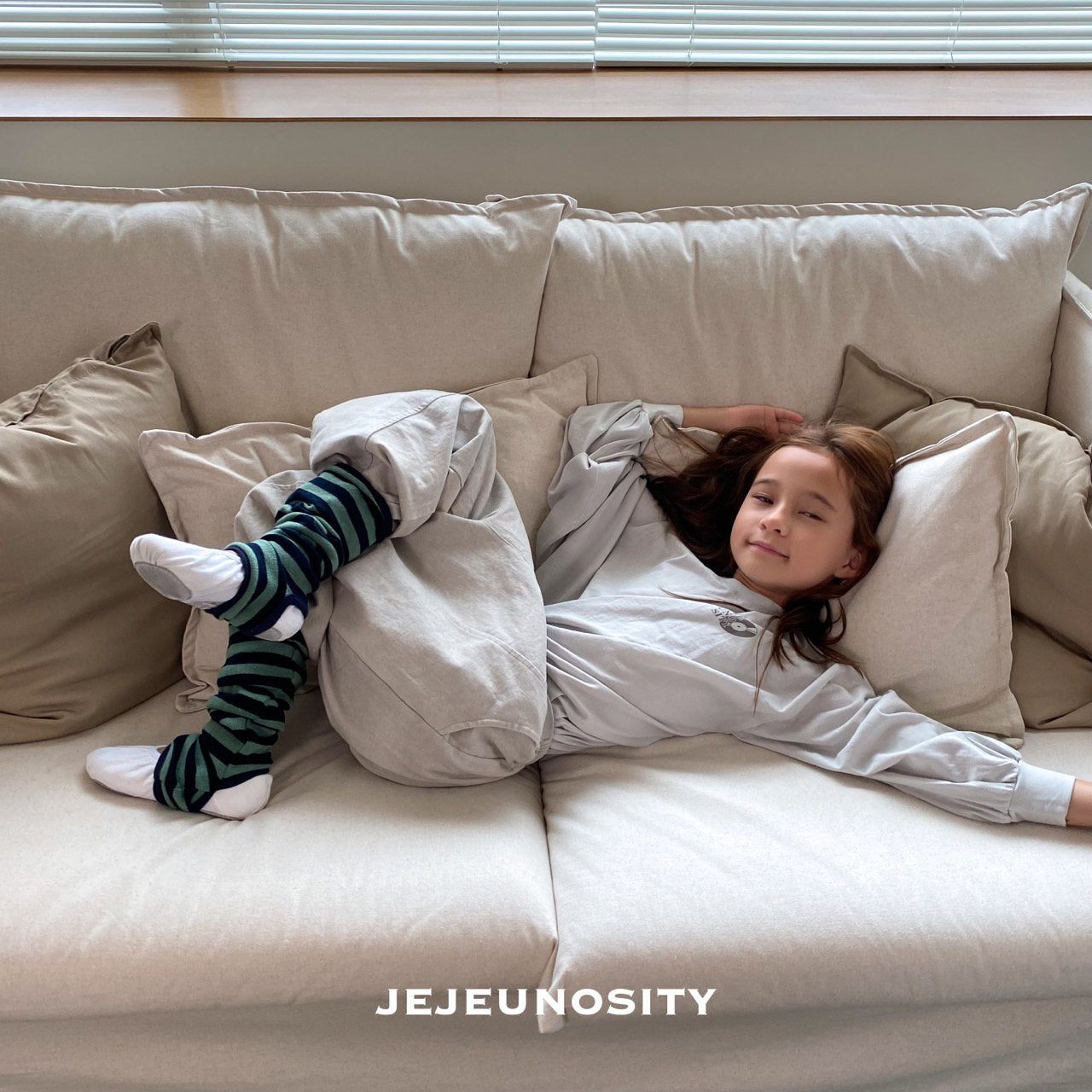 Boys & Girls Grey Cotton Trousers