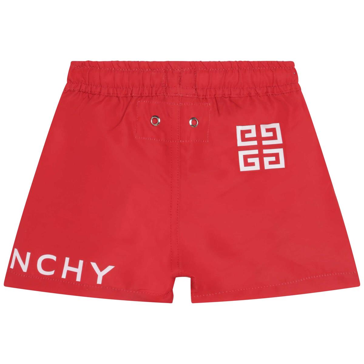 Baby Boys Red Swim Shorts